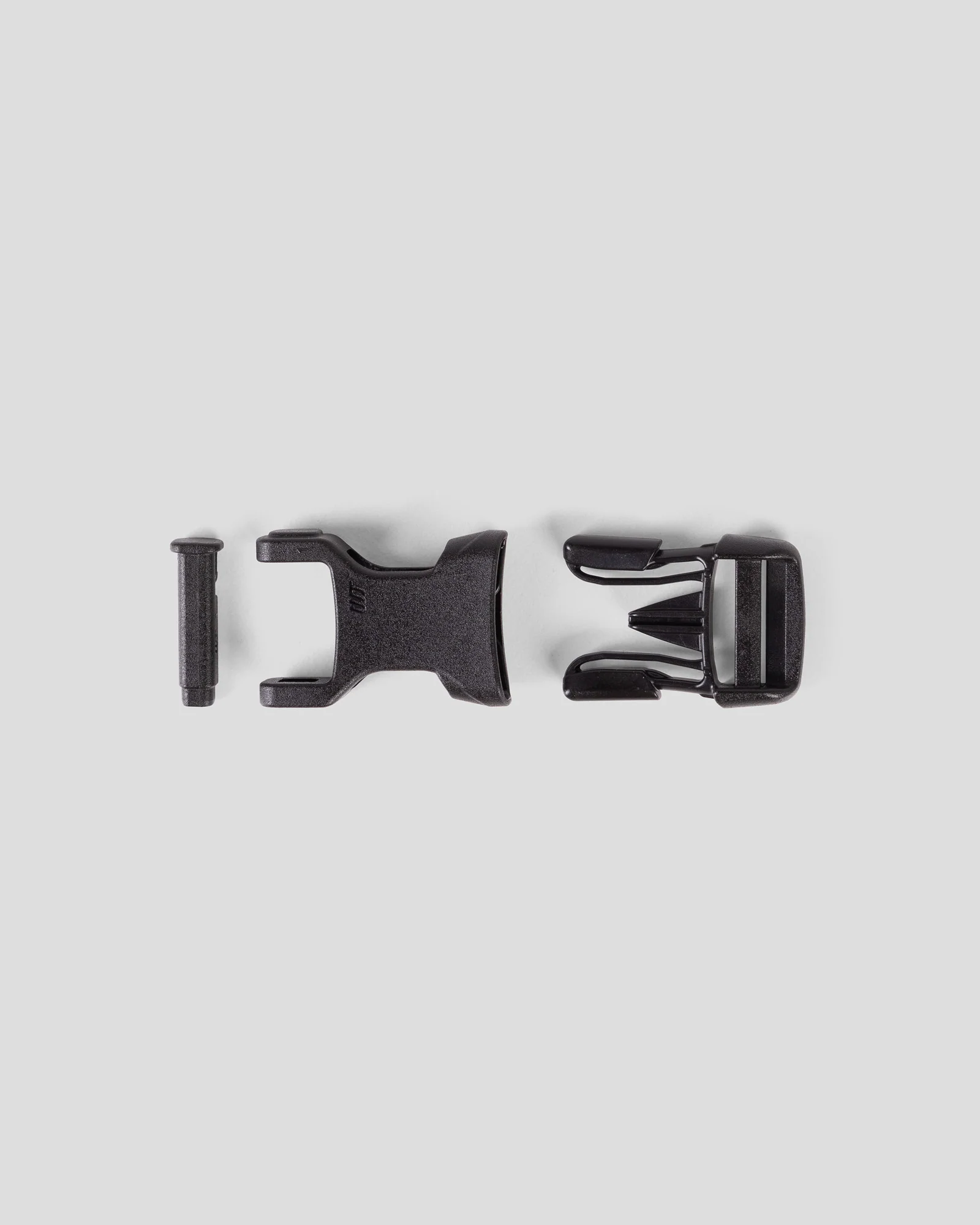 15mm Buckle Repair Kit - Single Adjust - Black - Image 3