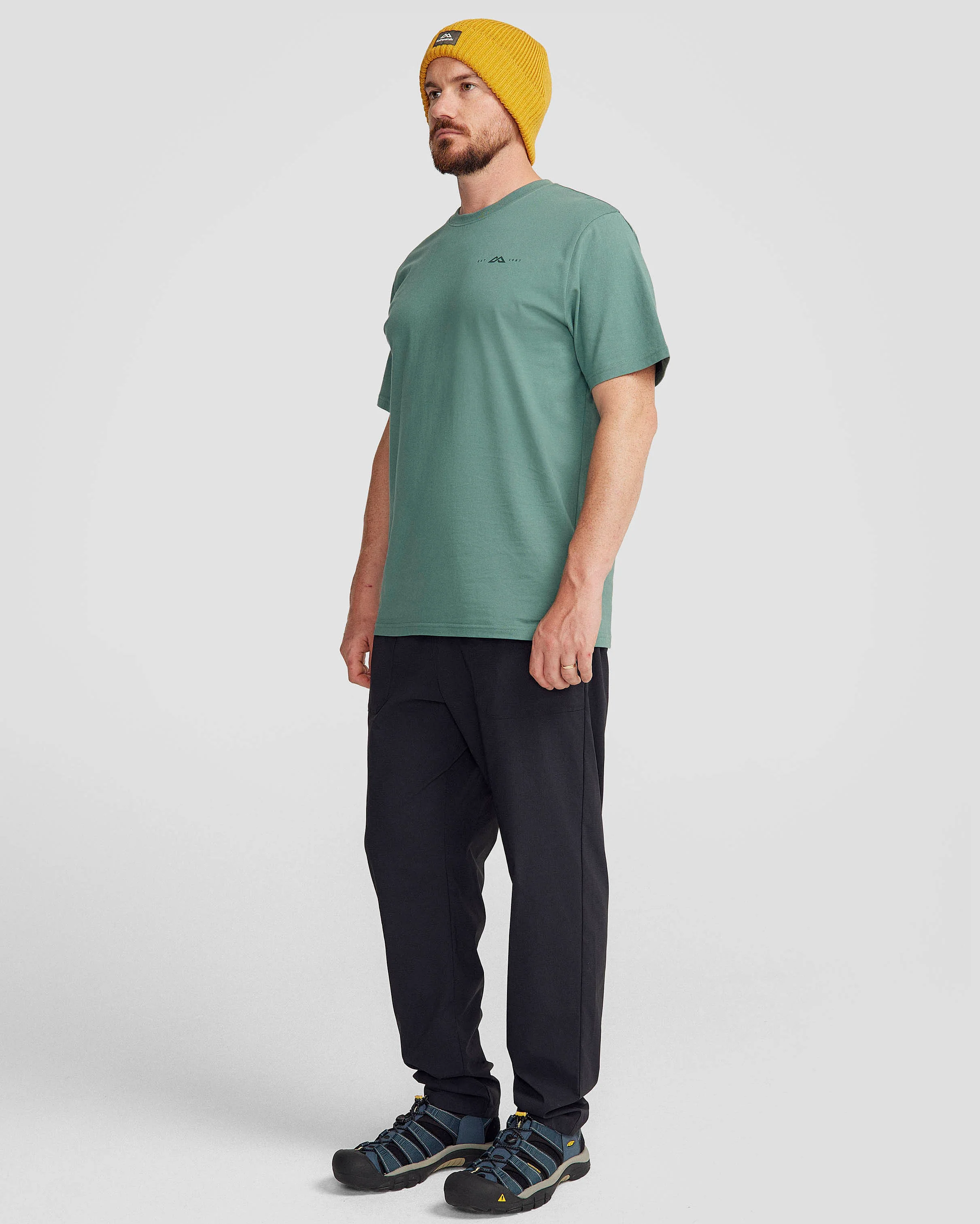 Men's 1987 Organic Cotton T-shirt - Light Forest - Image 2