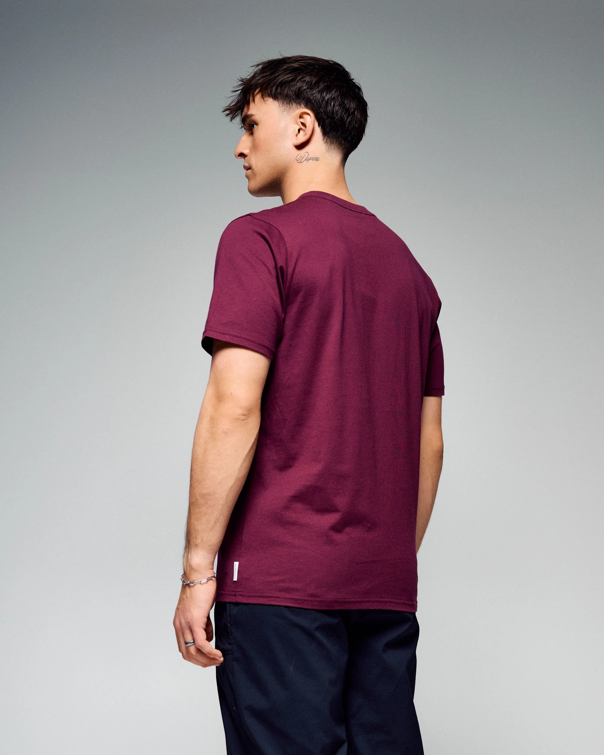 Men's 1987 Organic Cotton T-Shirt - Mulberry - Image 4