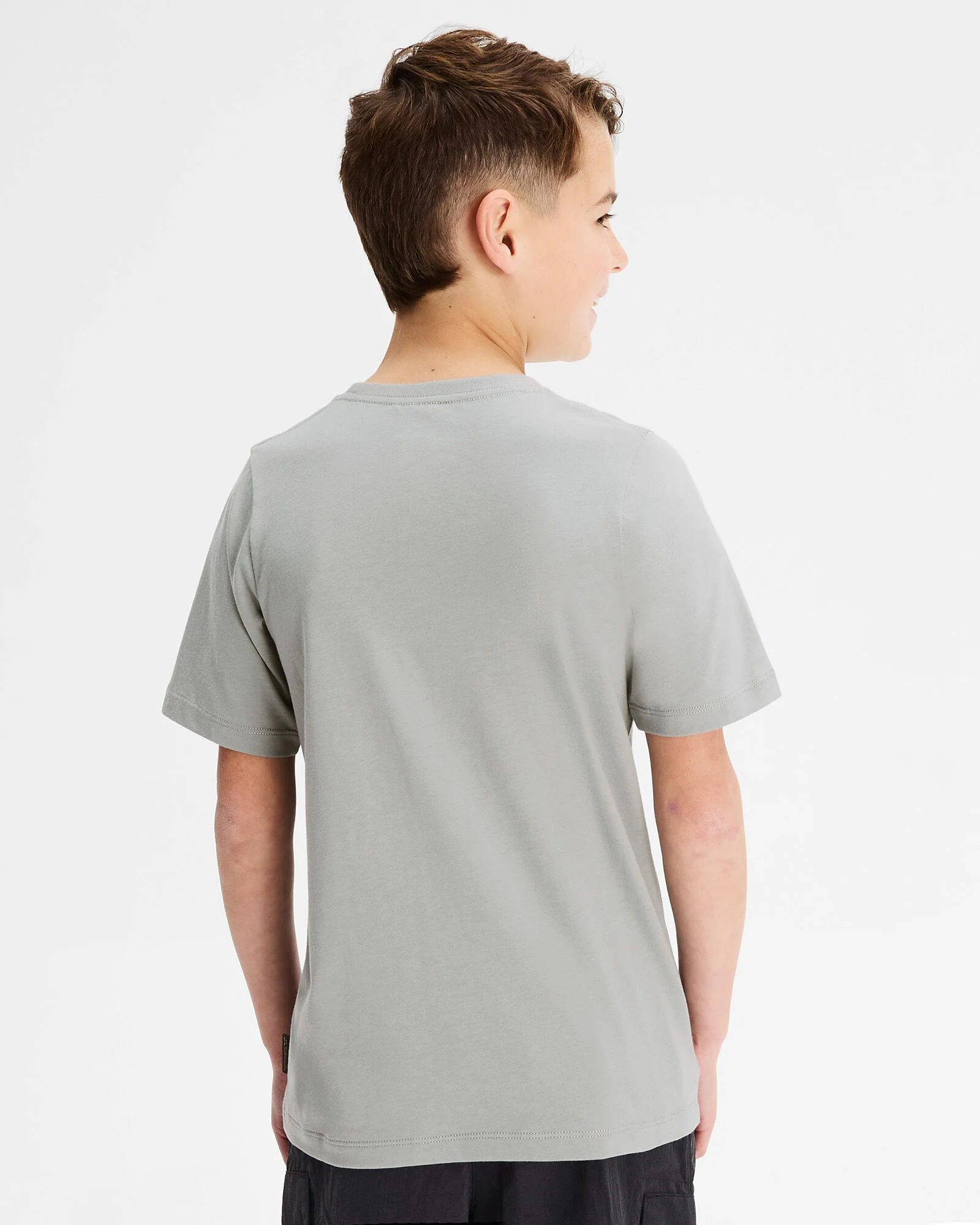 Boys' '70s Logo Organic Cotton T-shirt - Light Moon - Image 2