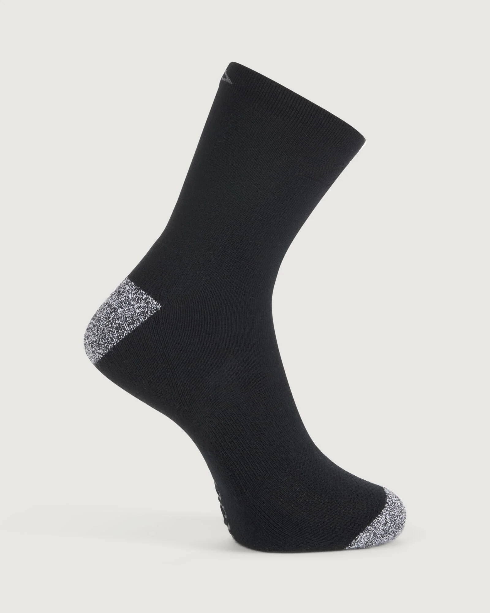 Accion driMOTION Quarter Crew Socks - 2 Pack - Black/White - Image 2
