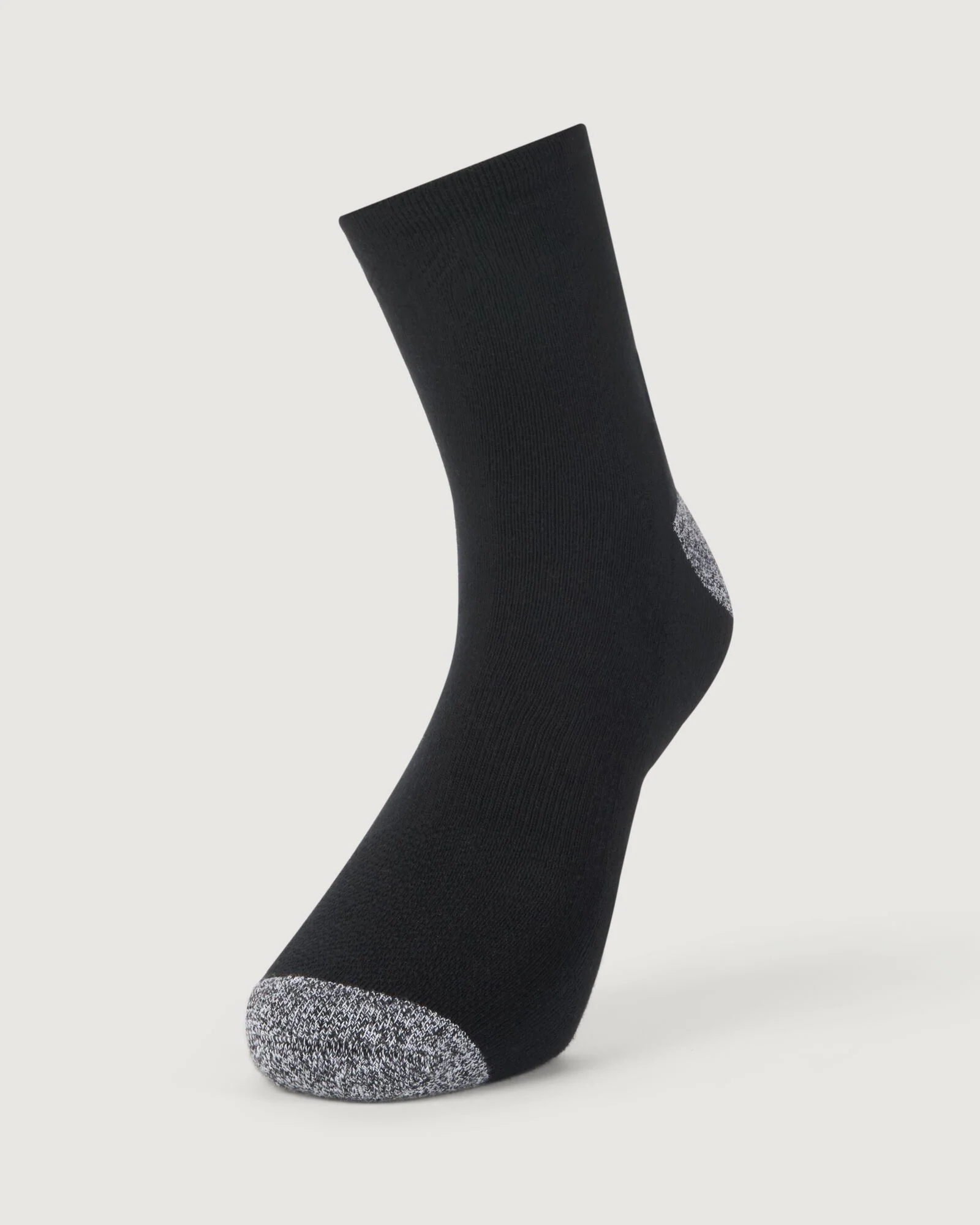 Accion driMOTION Quarter Crew Socks - 2 Pack - Black/White - Image 4