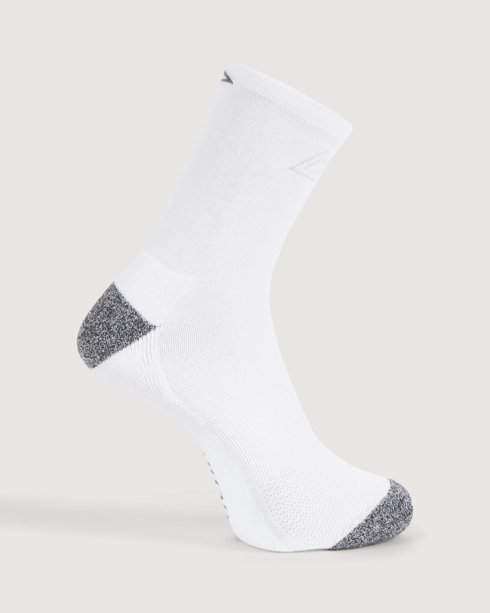 Accion driMOTION Quarter Crew Socks - 2 Pack - White/Blush Pink - Image 2