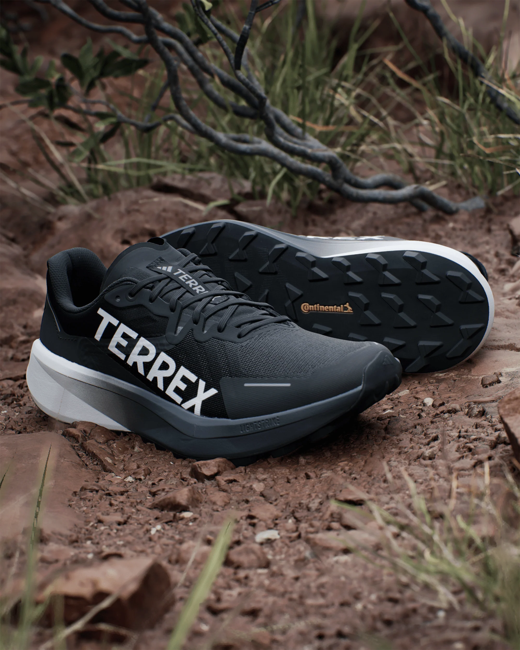 Men's Adidas Terrex Agravic 3 Shoes - Black/Grey - Image 4