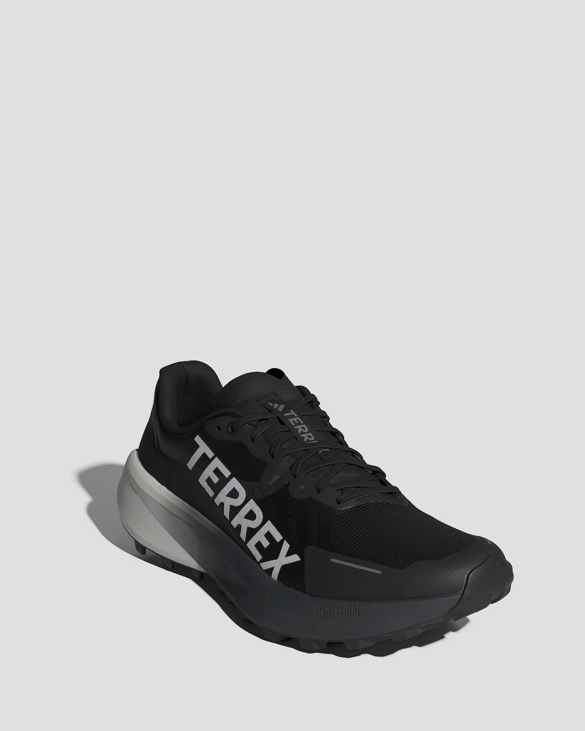 Men's Adidas Terrex Agravic 3 Shoes - Black/Grey - Image 6