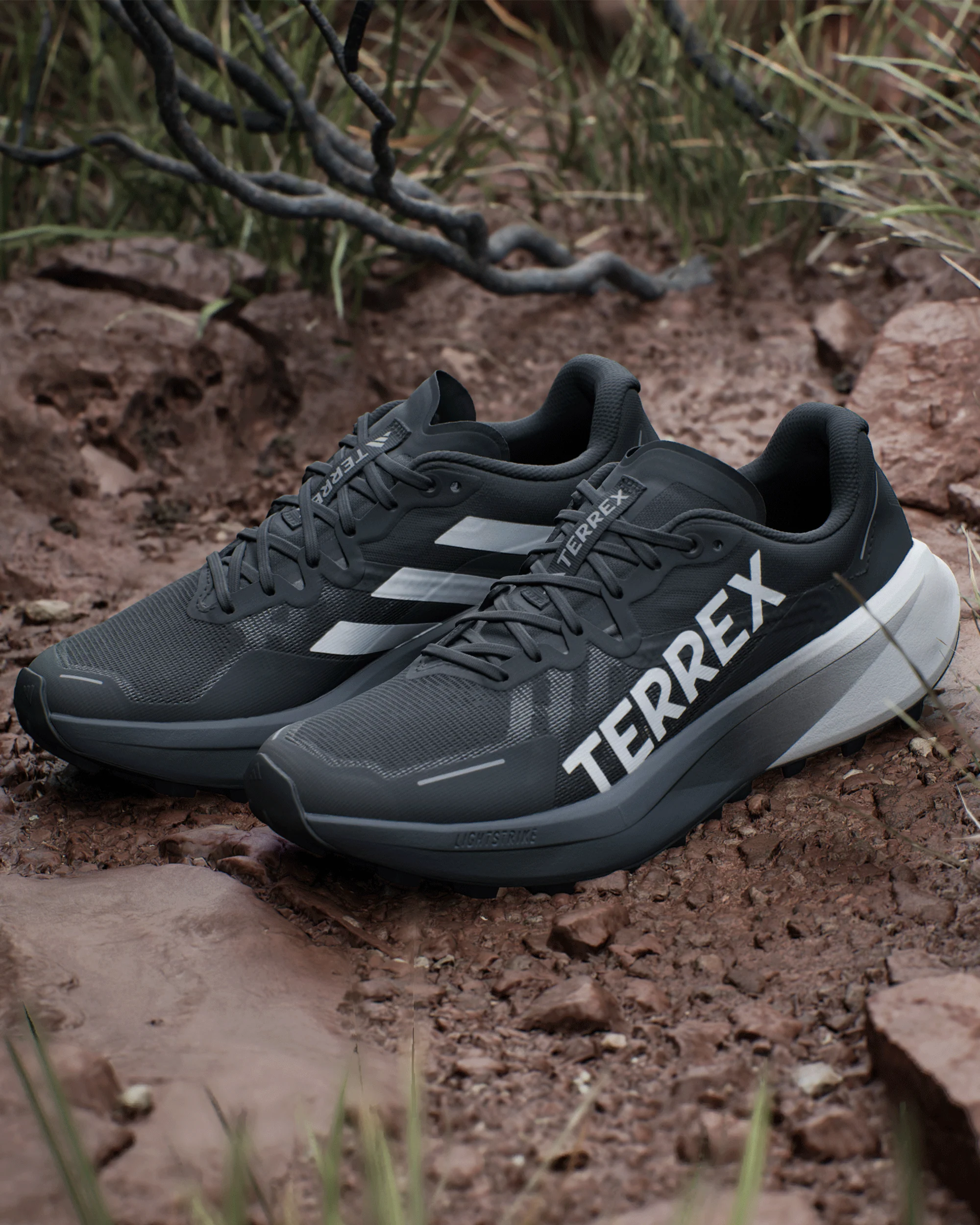 Women's Adidas Terrex Agravic 3 Shoes - Black/Grey - Image 4