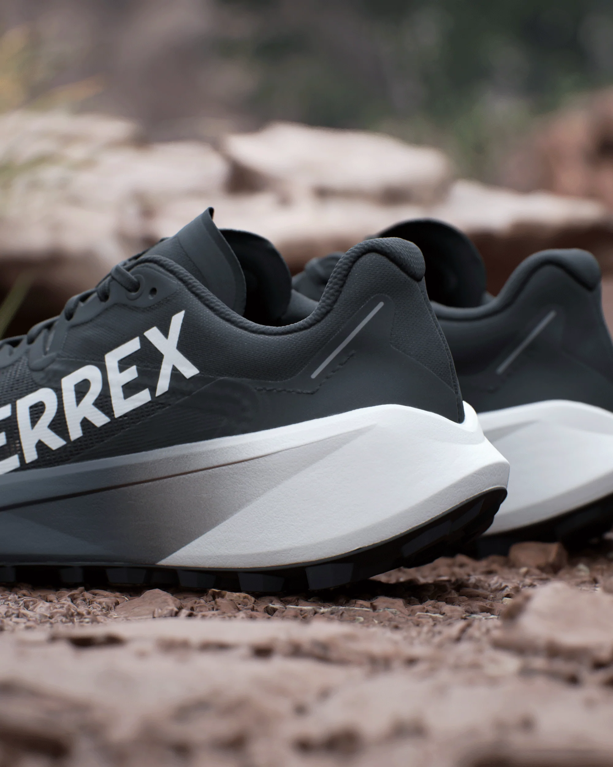 Women's Adidas Terrex Agravic 3 Shoes - Black/Grey - Image 5