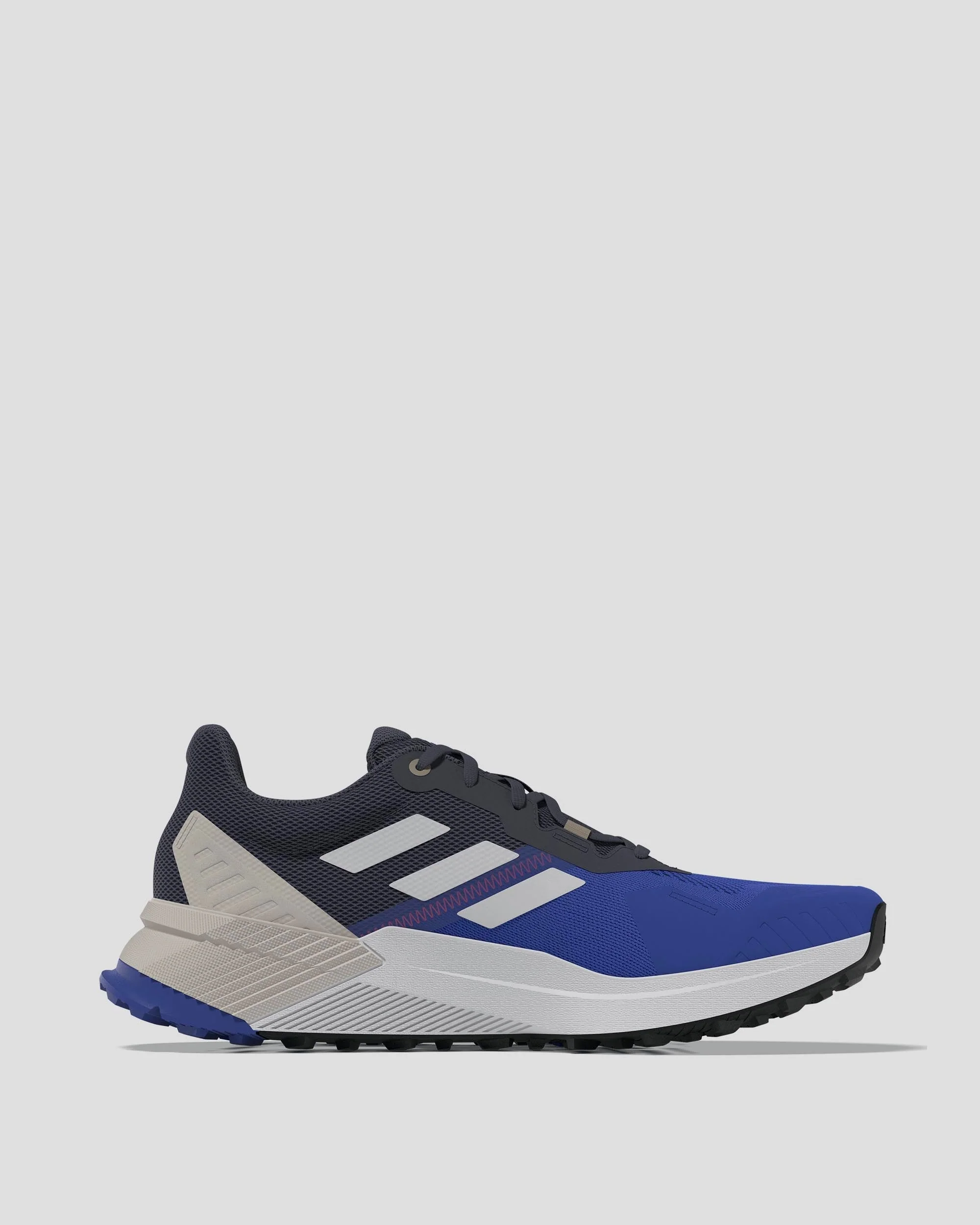 Men's Adidas Terrex Soulstride 2 Shoes - Blue/Grey - Image 3