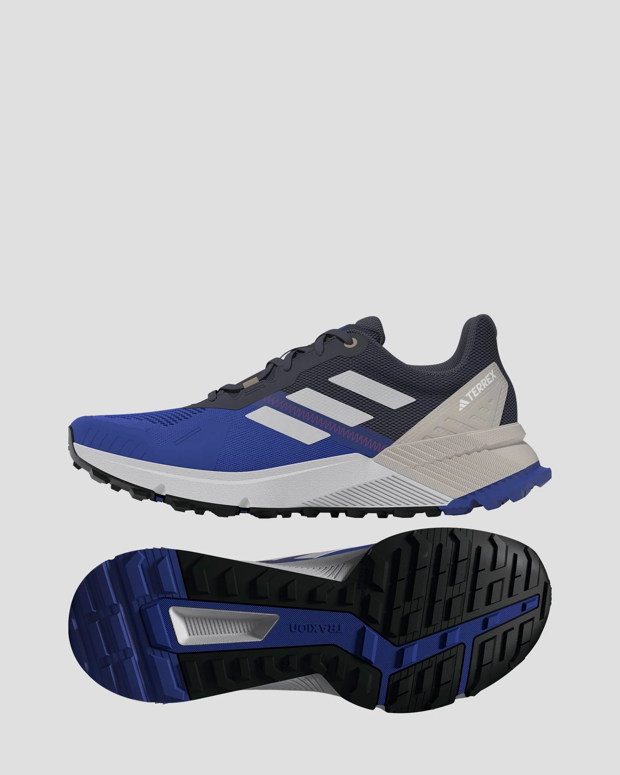 Men's Adidas Terrex Soulstride 2 Shoes - Blue/Grey - Image 6