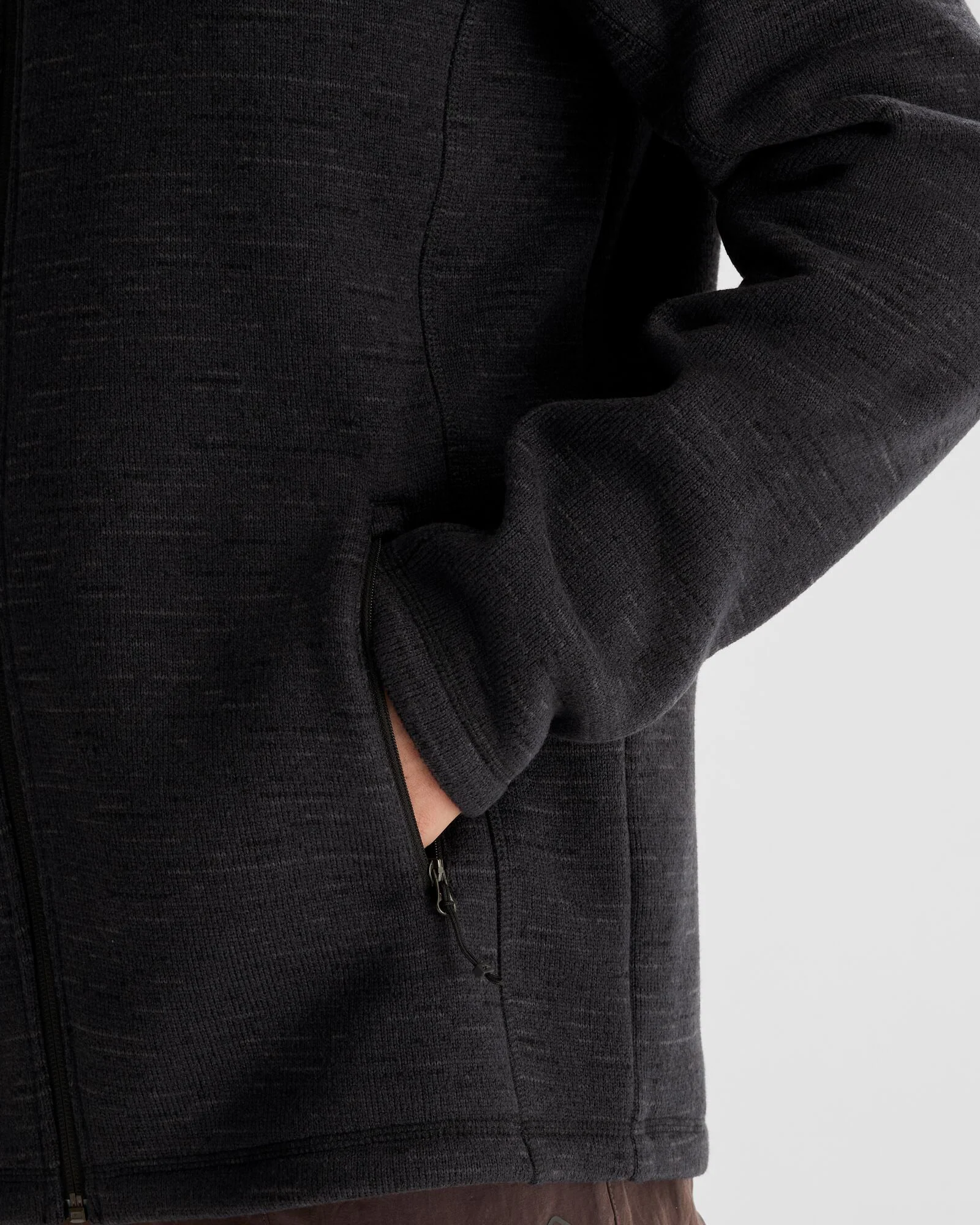 Men's Aikman Fleece Jacket - Black Marle - Image 4