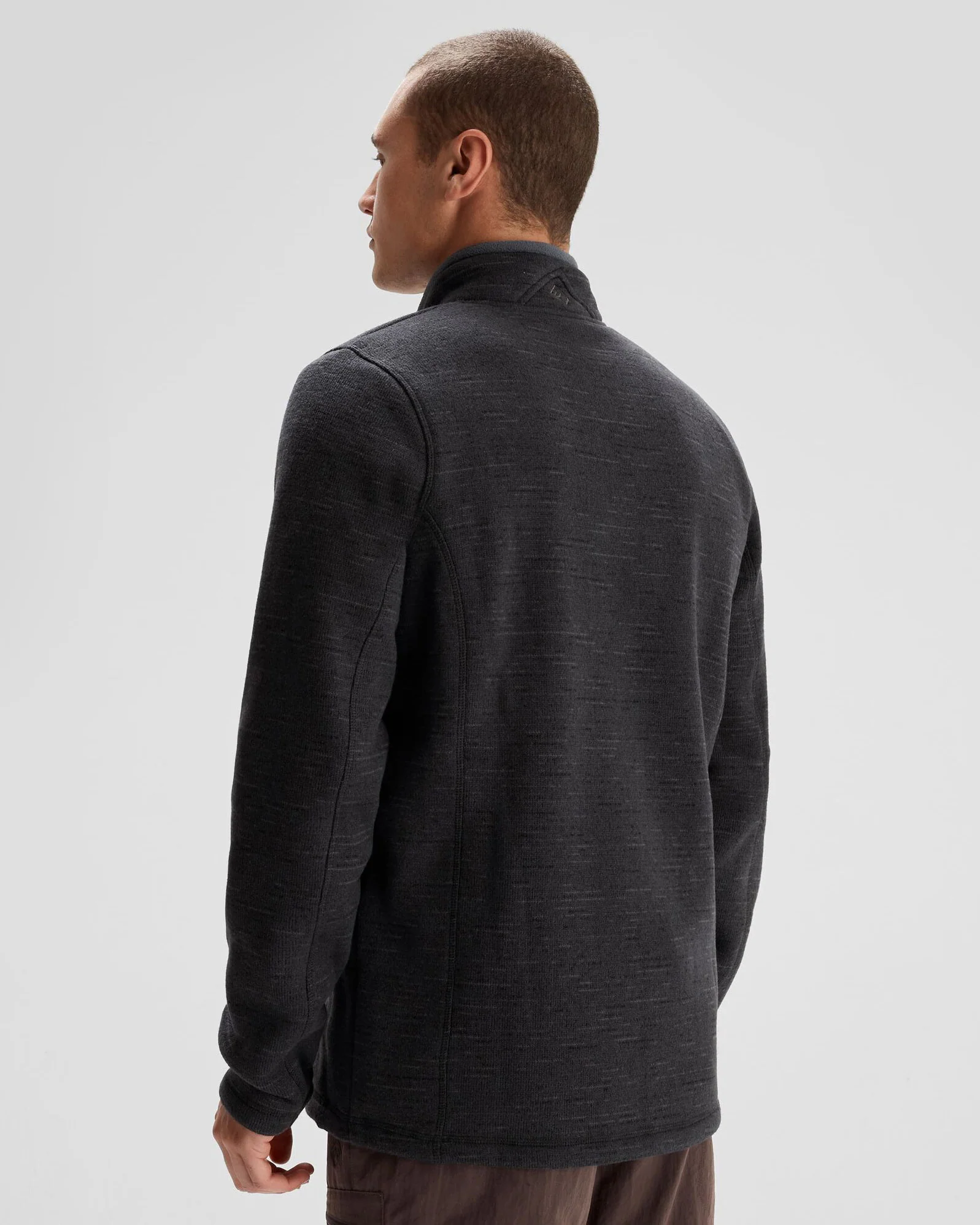 Men's Aikman Fleece Jacket - Black Marle - Image 5