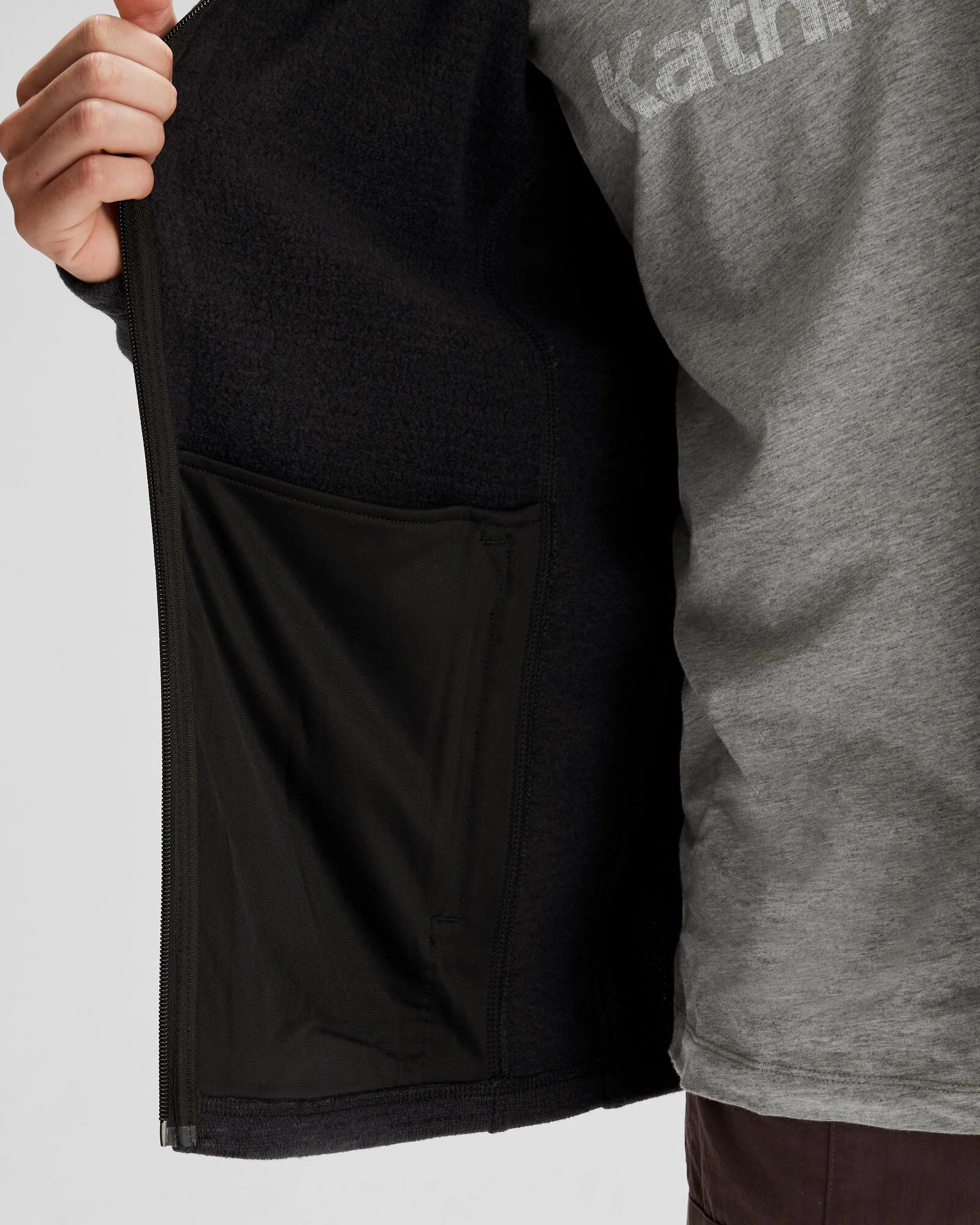 Men's Aikman Fleece Jacket - Black Marle - Image 6
