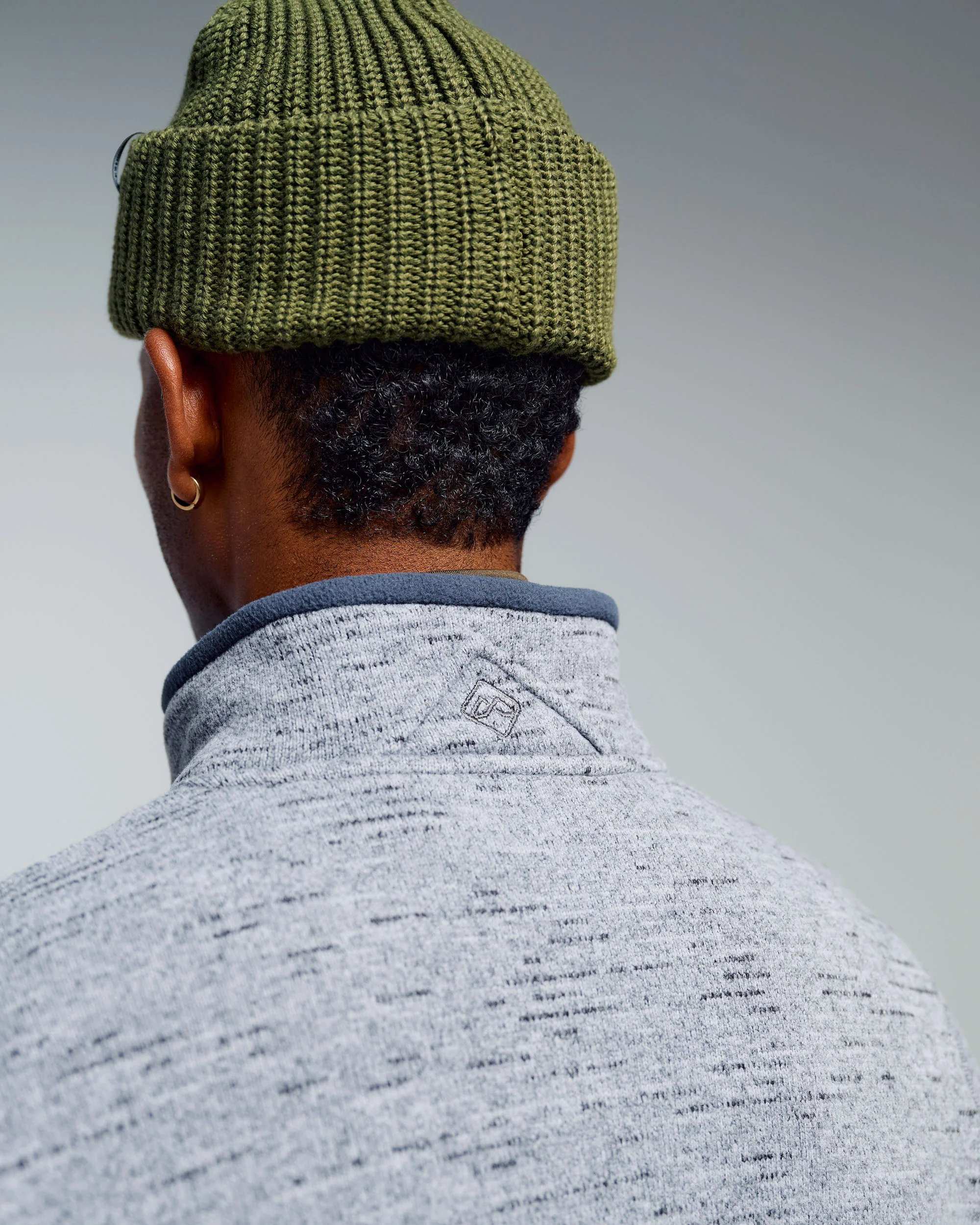 Men's Aikman Fleece Jacket - Steel Grey Marle - Image 4