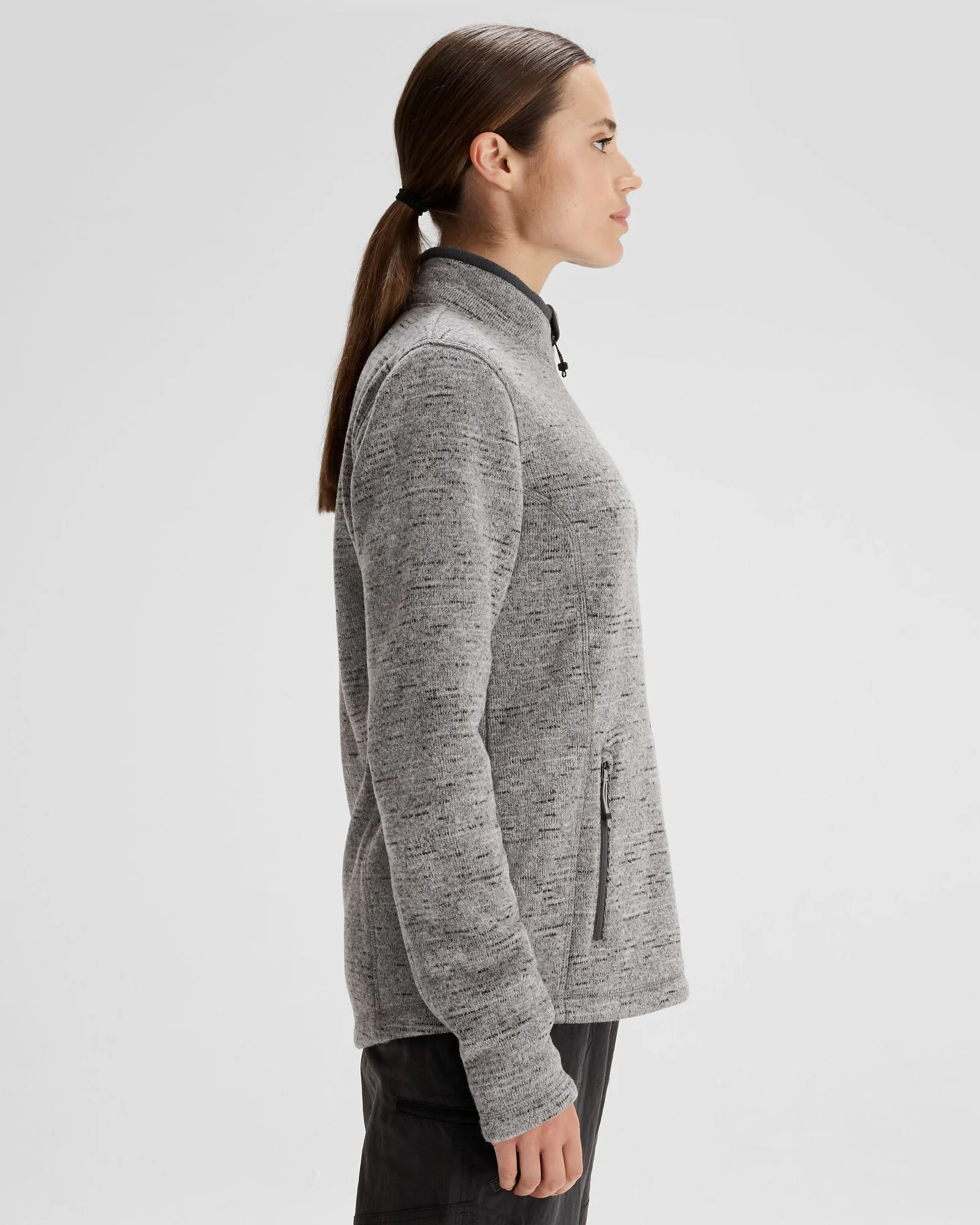 Women's Aikman Fleece Jacket - Steel Grey Marle - Image 3