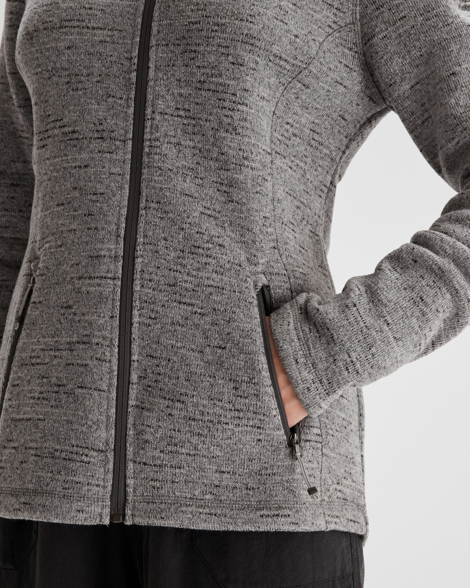 Women's Aikman Fleece Jacket - Steel Grey Marle - Image 4