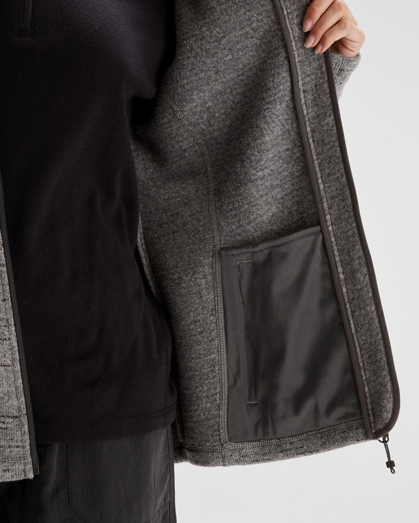 Women's Aikman Fleece Jacket - Steel Grey Marle - Image 6