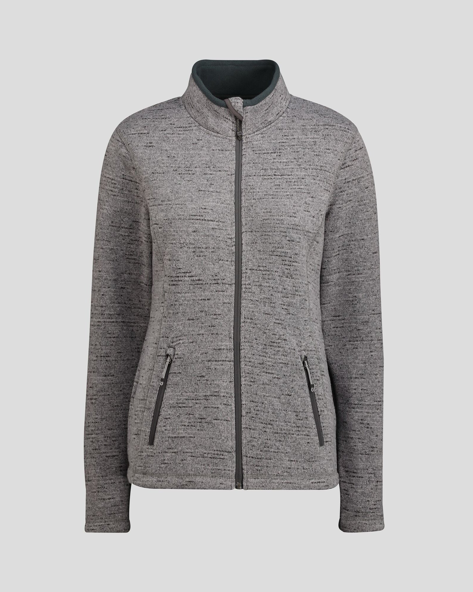 Women's Aikman Fleece Jacket - Steel Grey Marle - Image 8