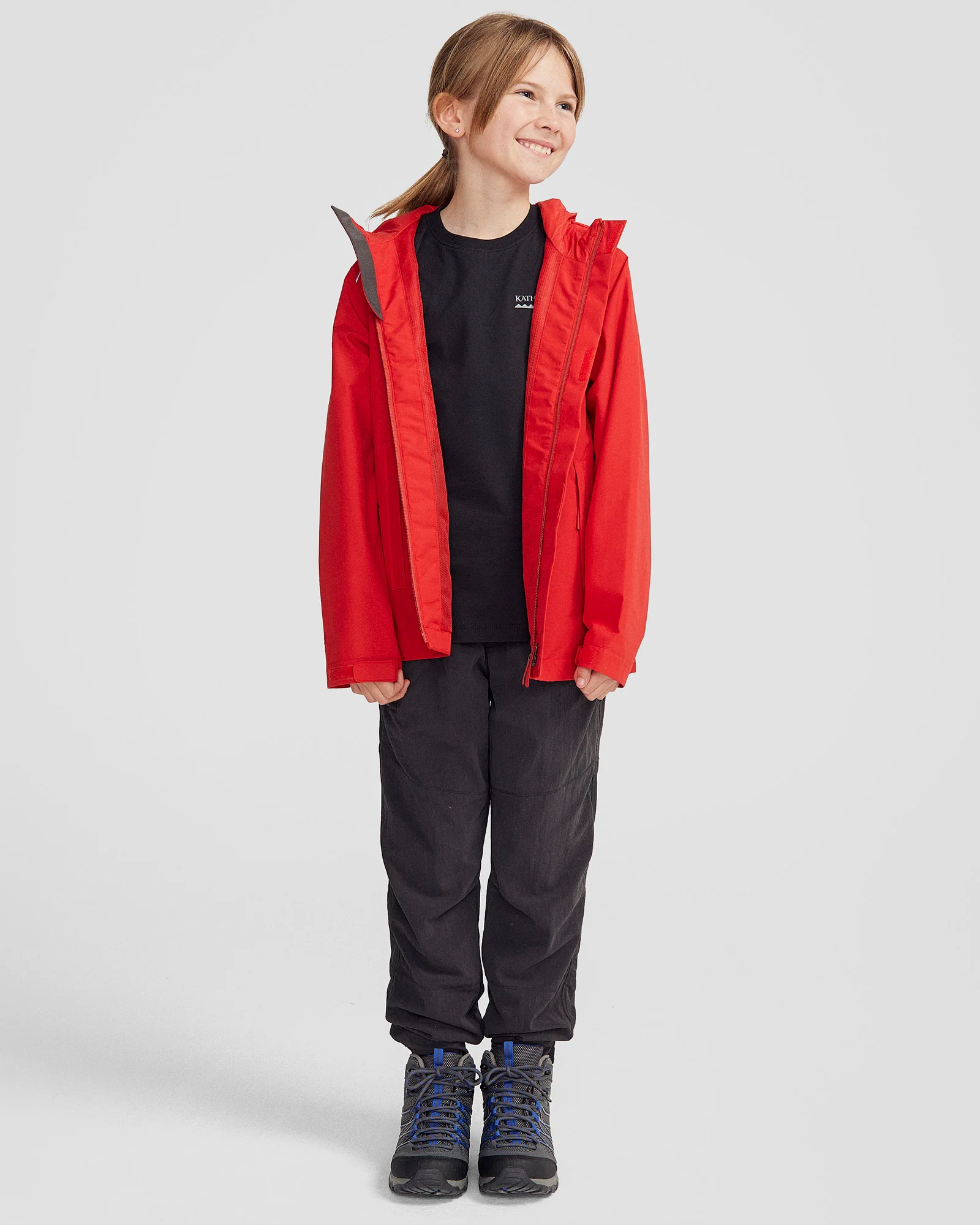 Youth Andulo 2L Rain Jacket - Spicy Chilli Pepper - Image 2