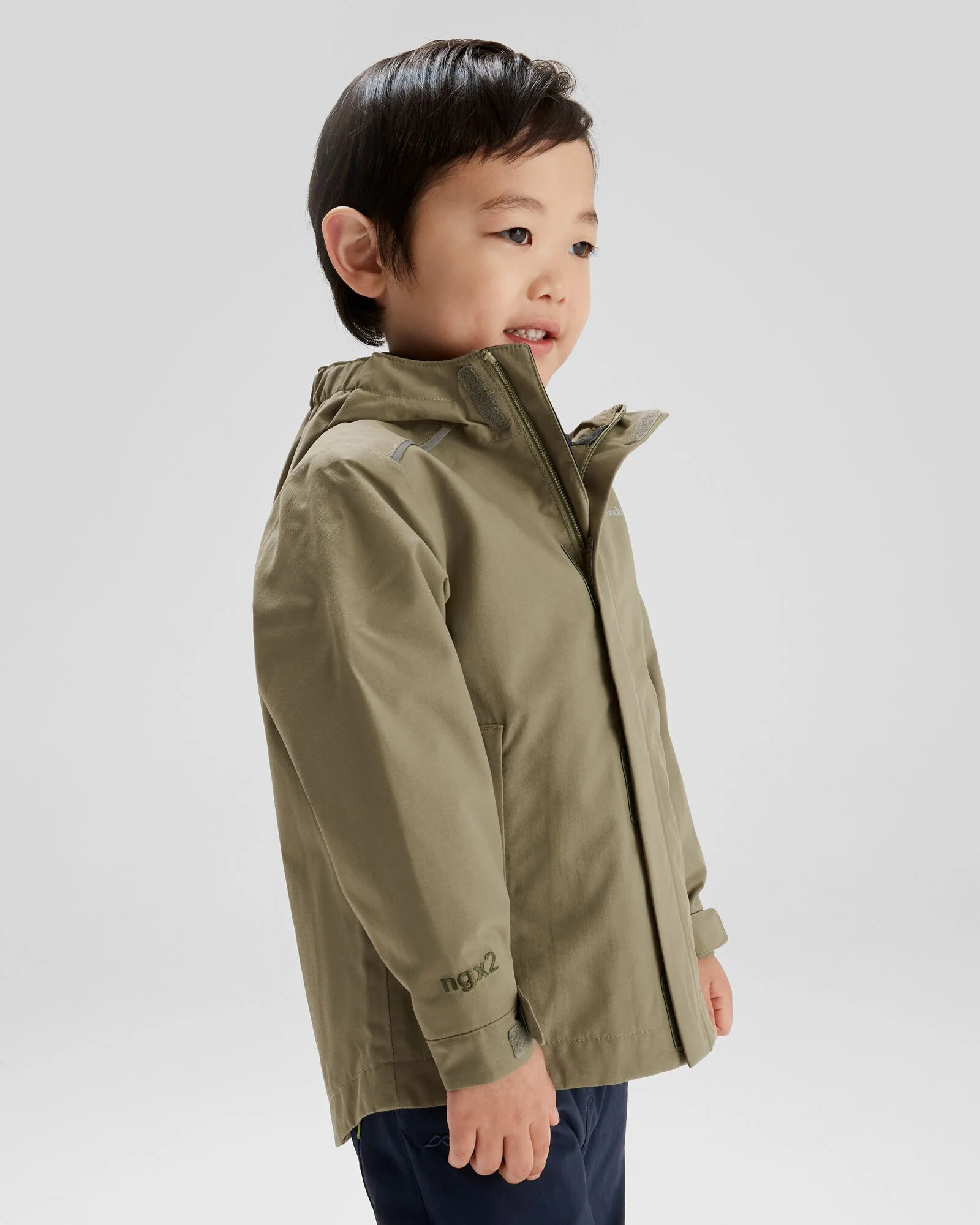 Kids' Andulo 2-layer Rain Jacket - Beech - Image 3