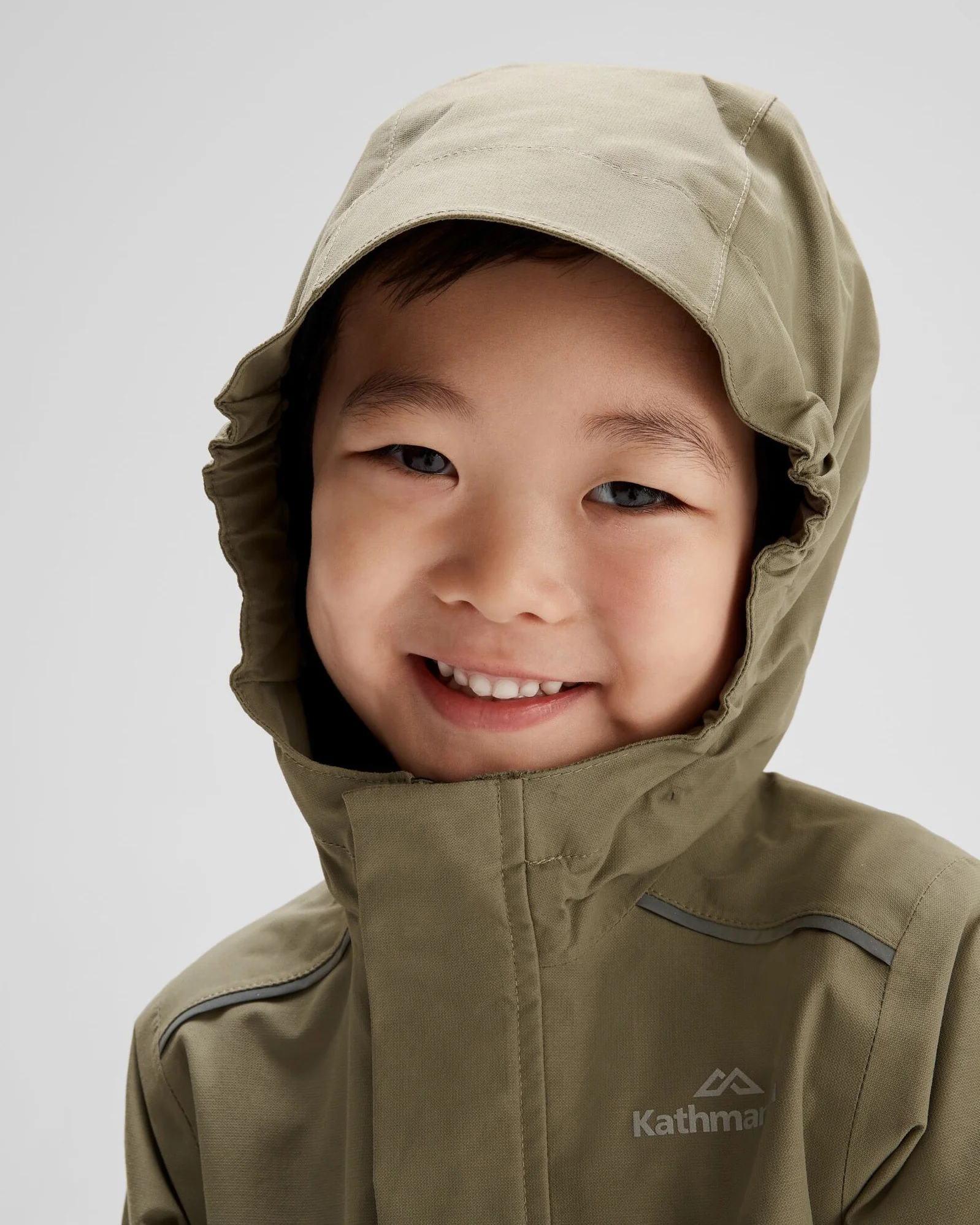 Kids' Andulo 2-layer Rain Jacket - Beech - Image 5