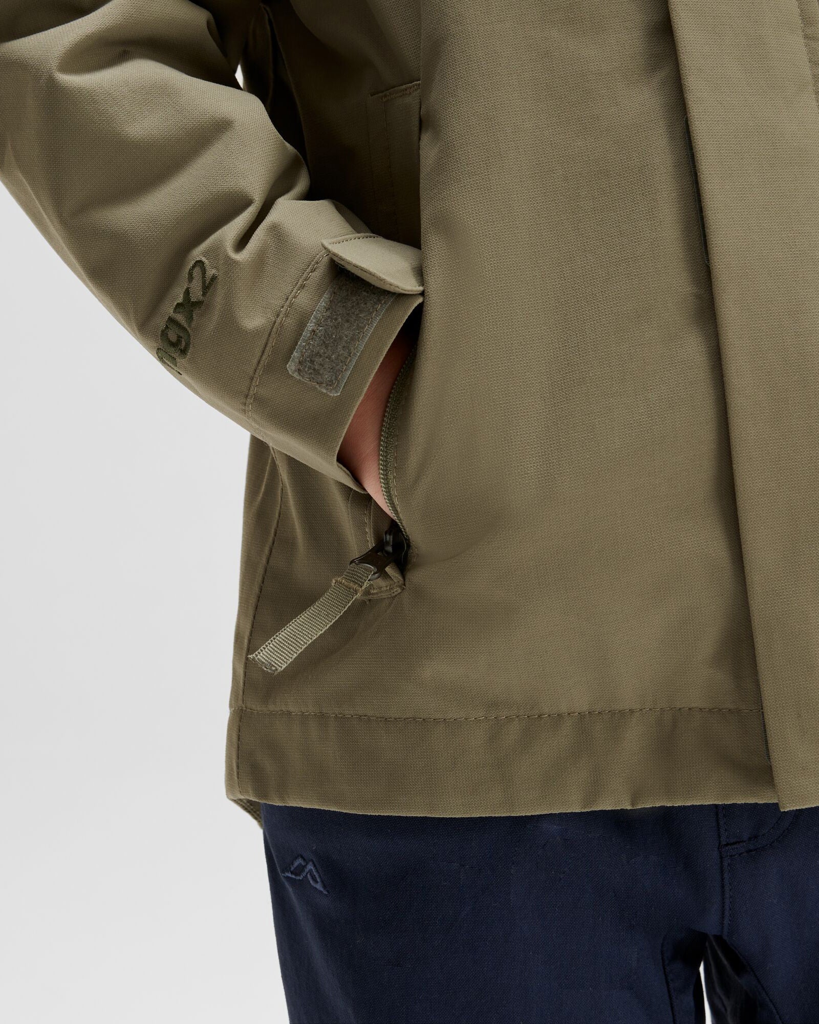 Kids' Andulo 2-layer Rain Jacket - Beech - Image 7