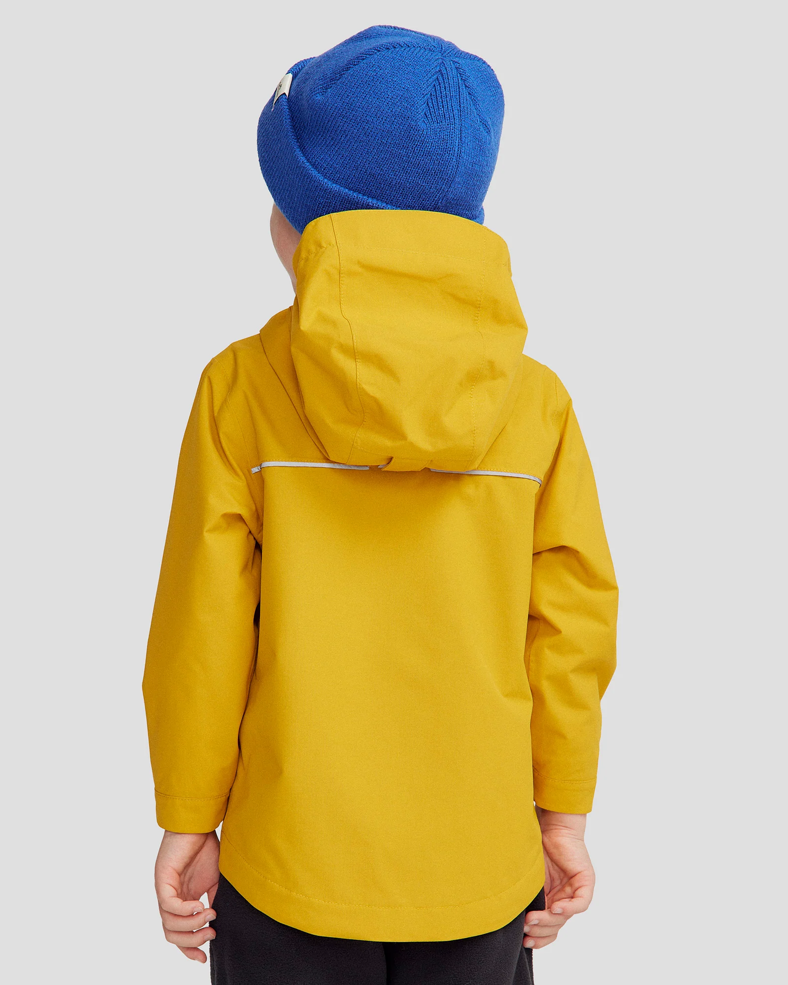 Kids' Andulo 2-layer Rain Jacket - Golden - Image 4