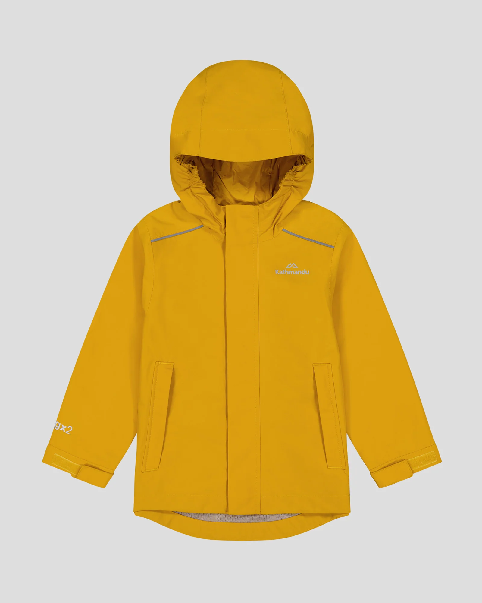 Kids' Andulo 2-layer Rain Jacket - Golden - Image 6