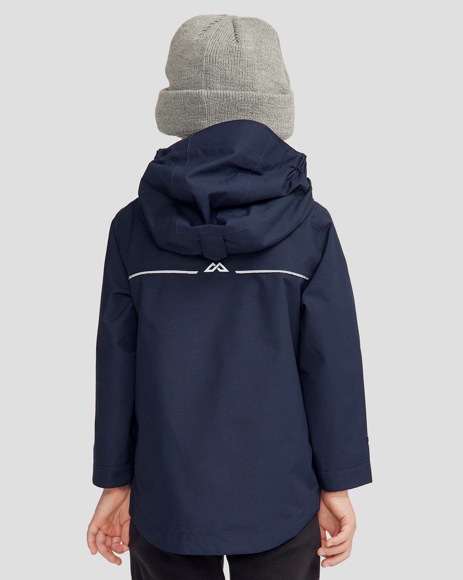 Kids' Andulo 2-layer Rain Jacket - Pure Navy - Image 4