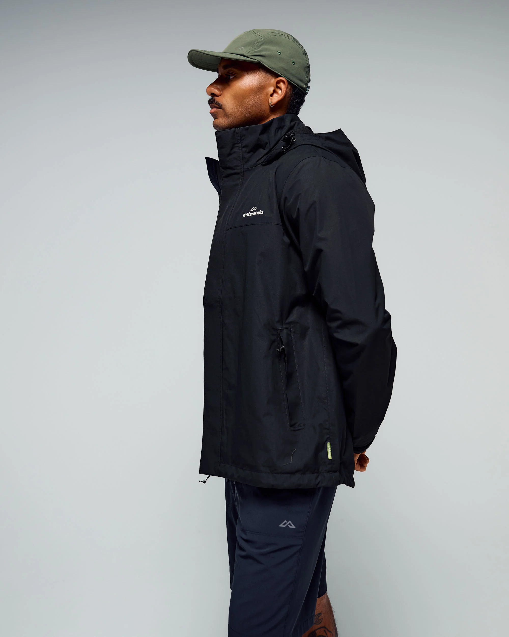 Men's Andulo 2-layer Rain Jacket - Black - Image 2