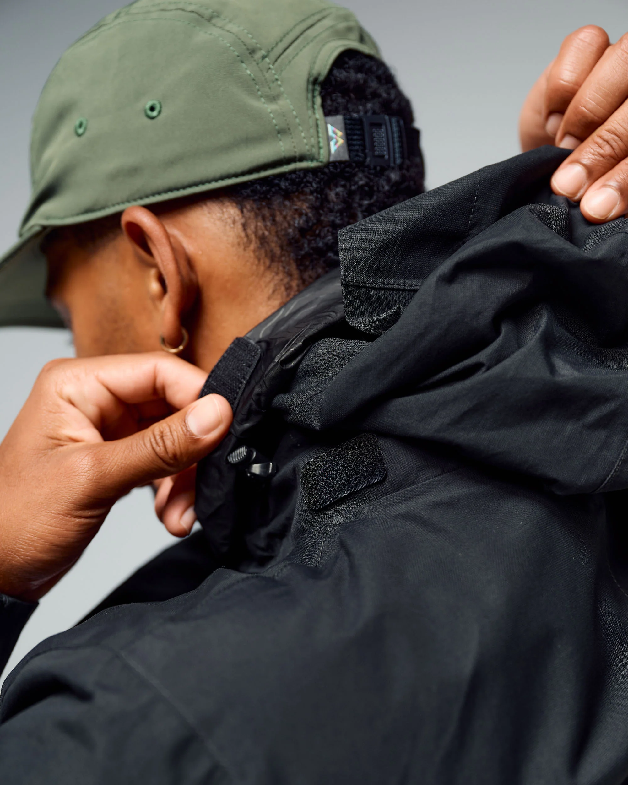 Men's Andulo 2-layer Rain Jacket - Black - Image 3