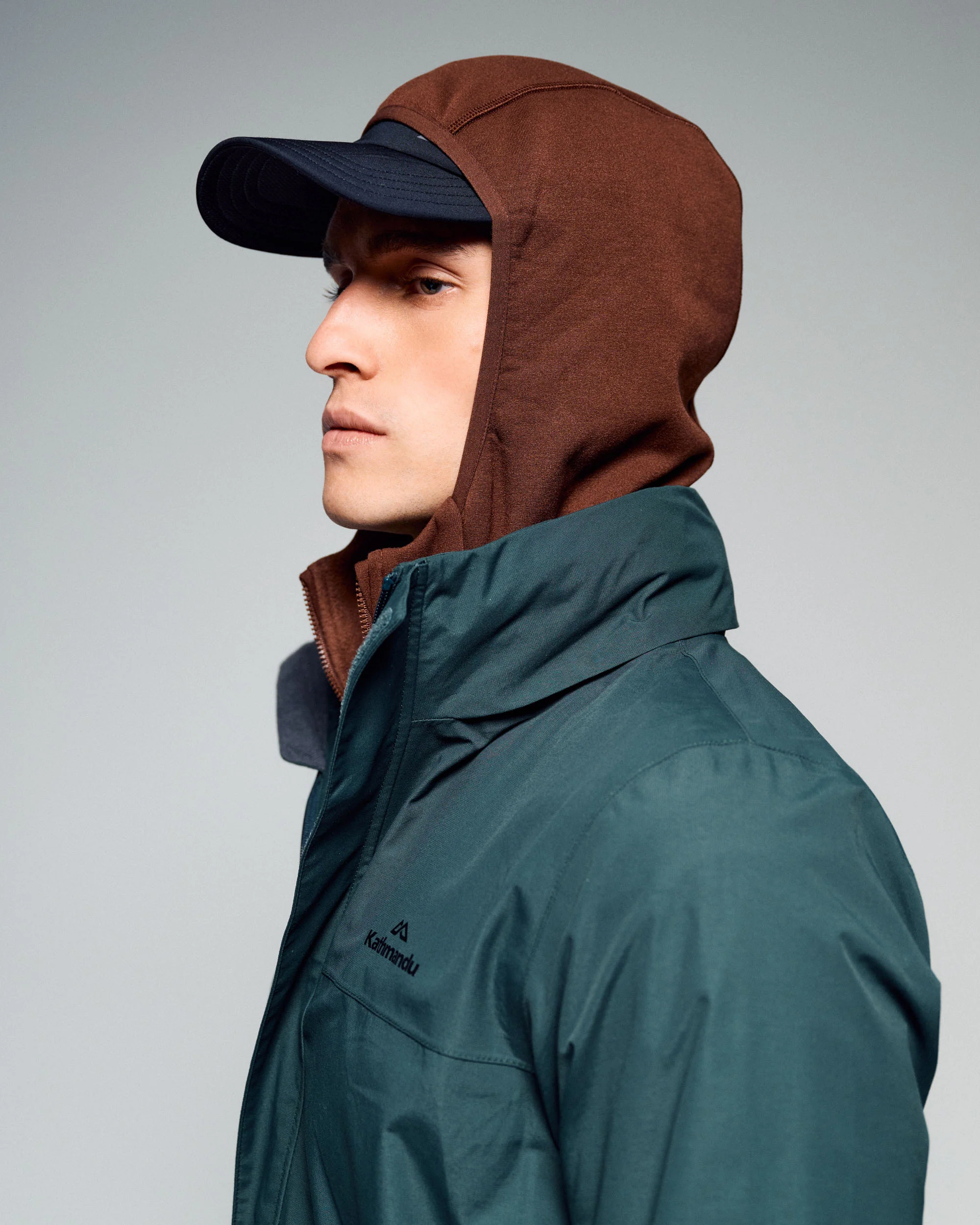 Men's Andulo 2-layer Rain Jacket -  Deep Forest - Image 3