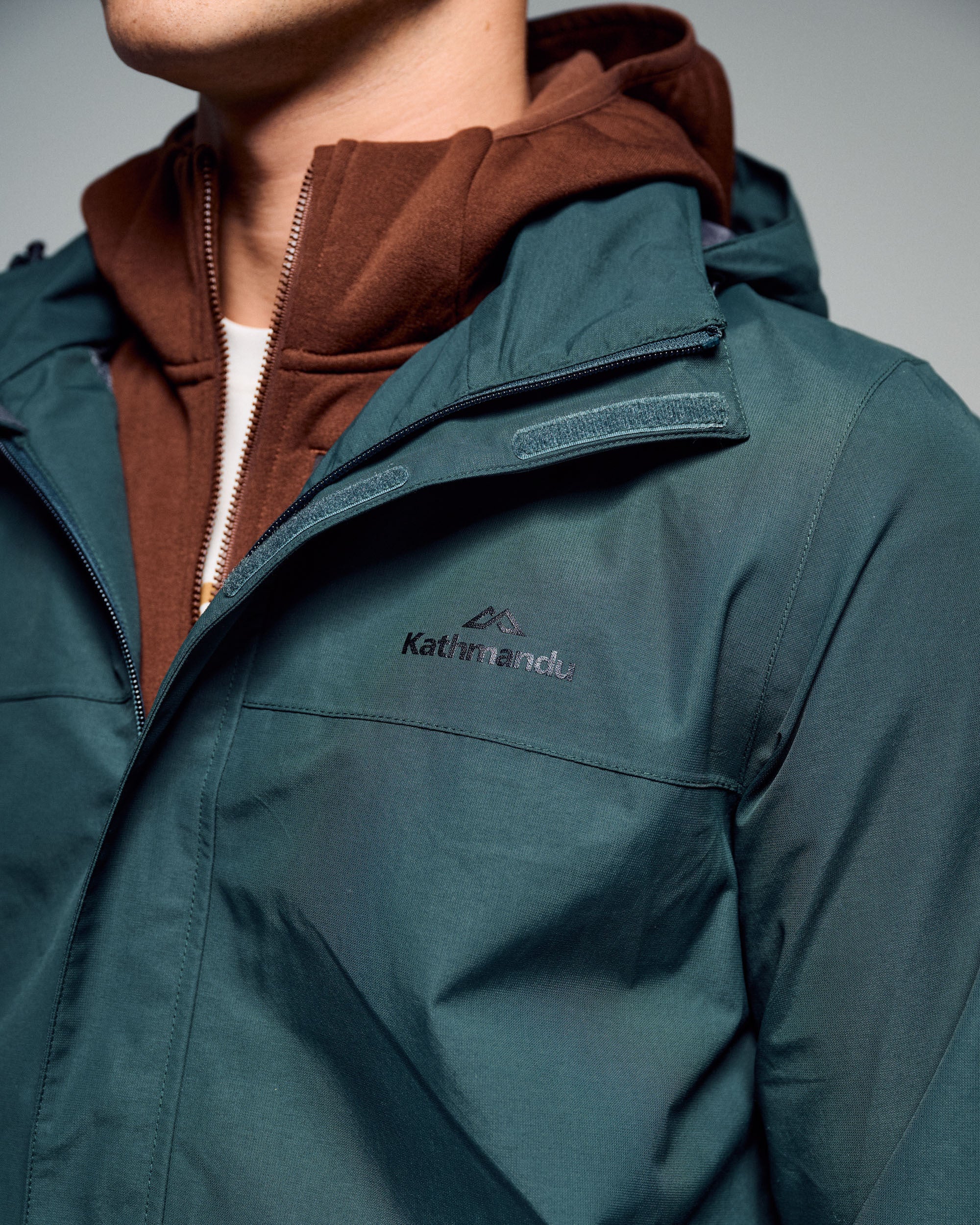 Men's Andulo 2-layer Rain Jacket -  Deep Forest - Image 5