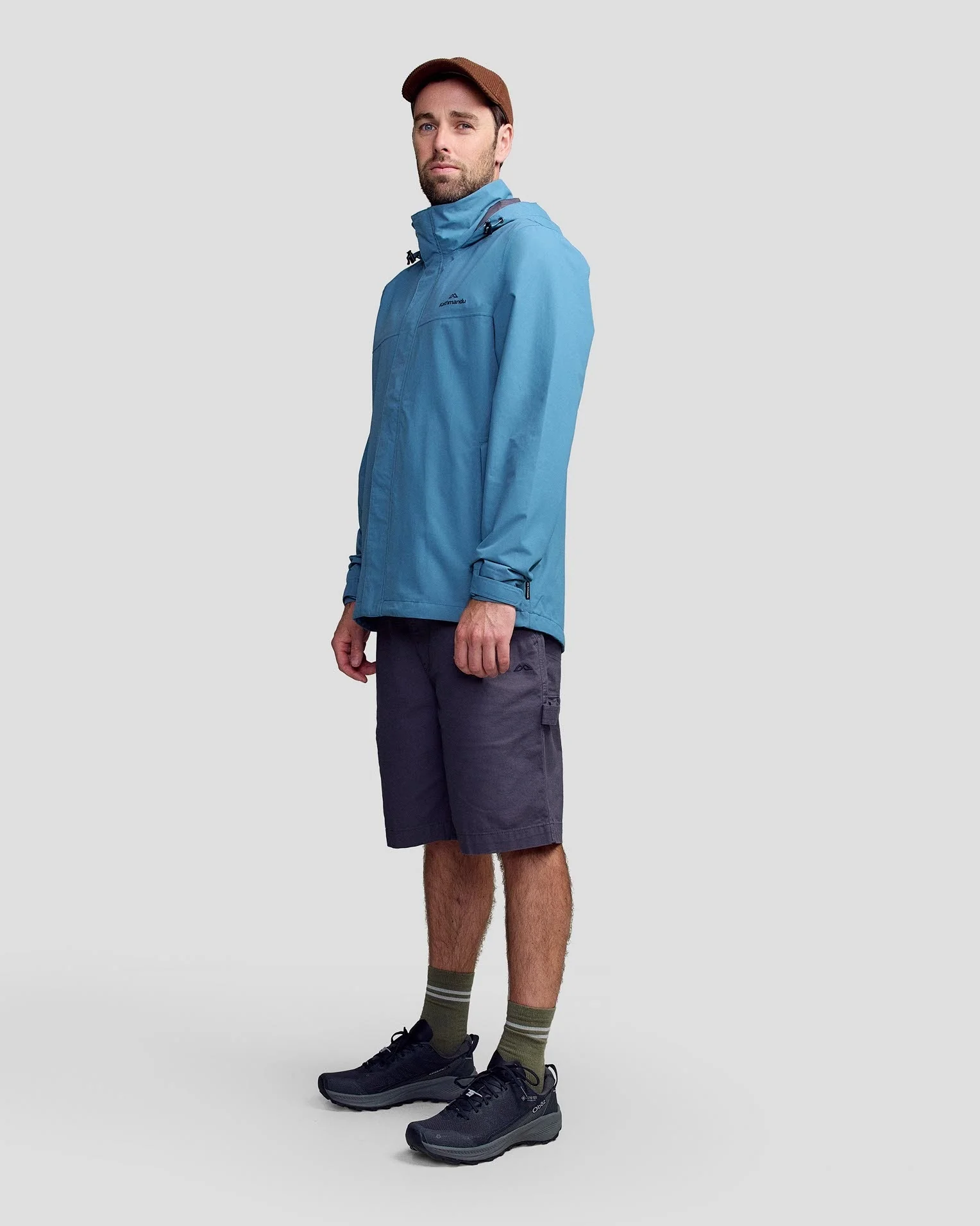 Men's Andulo Rain Jacket v3 - Washed Blue - Image 6
