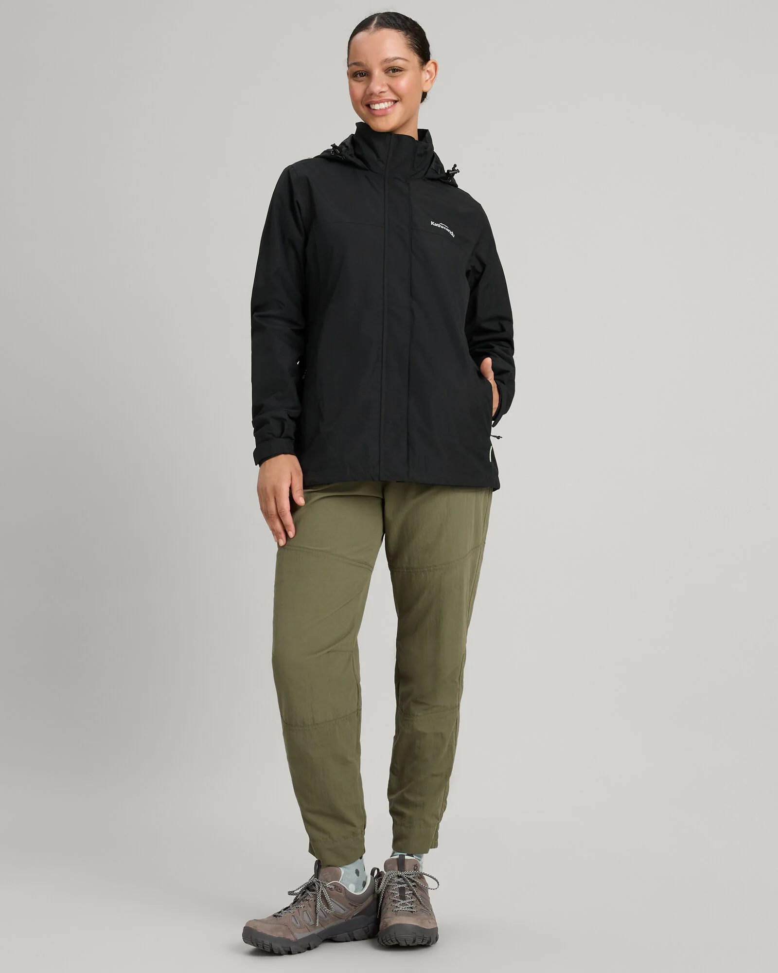 Women's Andulo 2-layer Rain Jacket - Black - Image 2