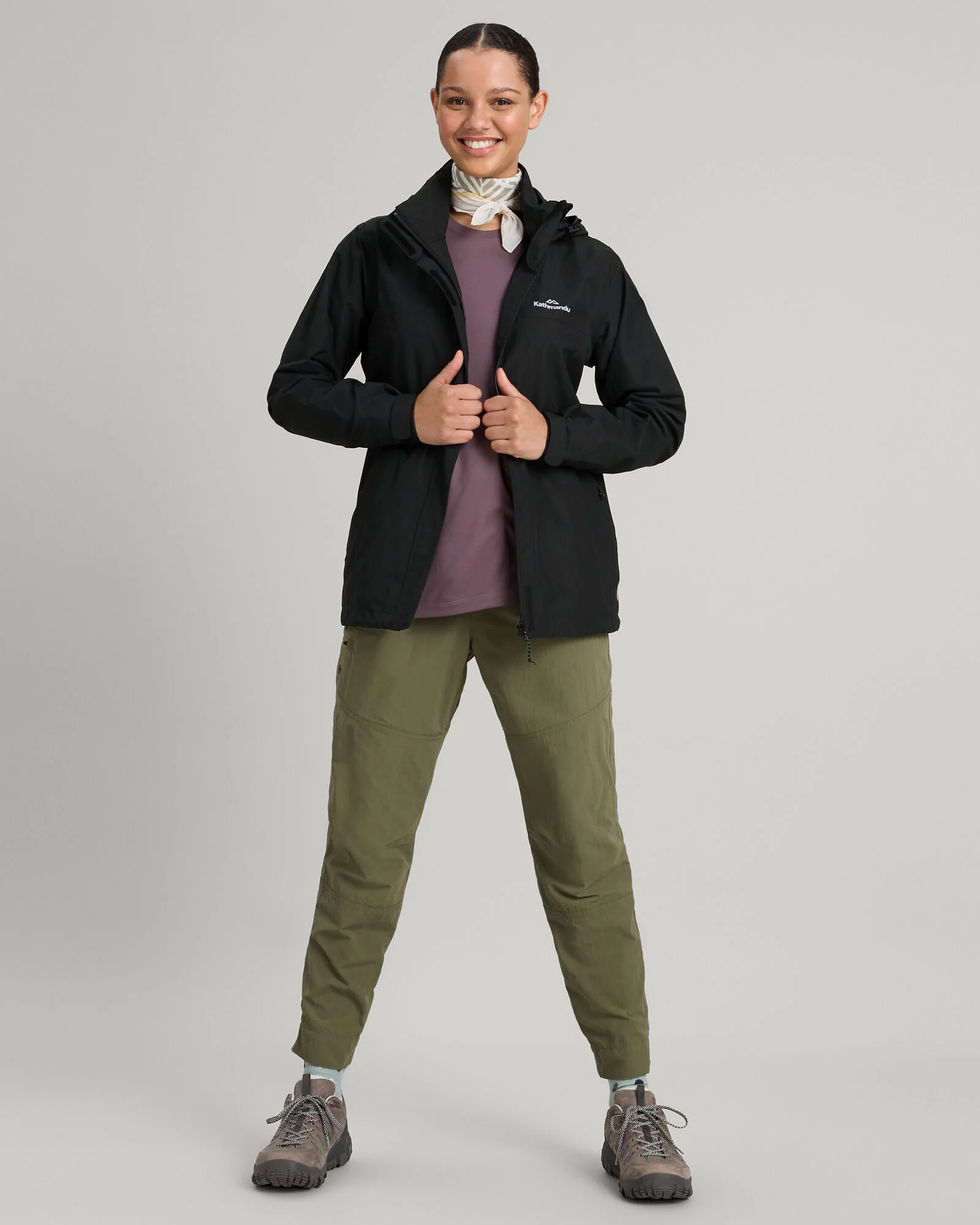 Women's Andulo 2-layer Rain Jacket - Black - Image 7