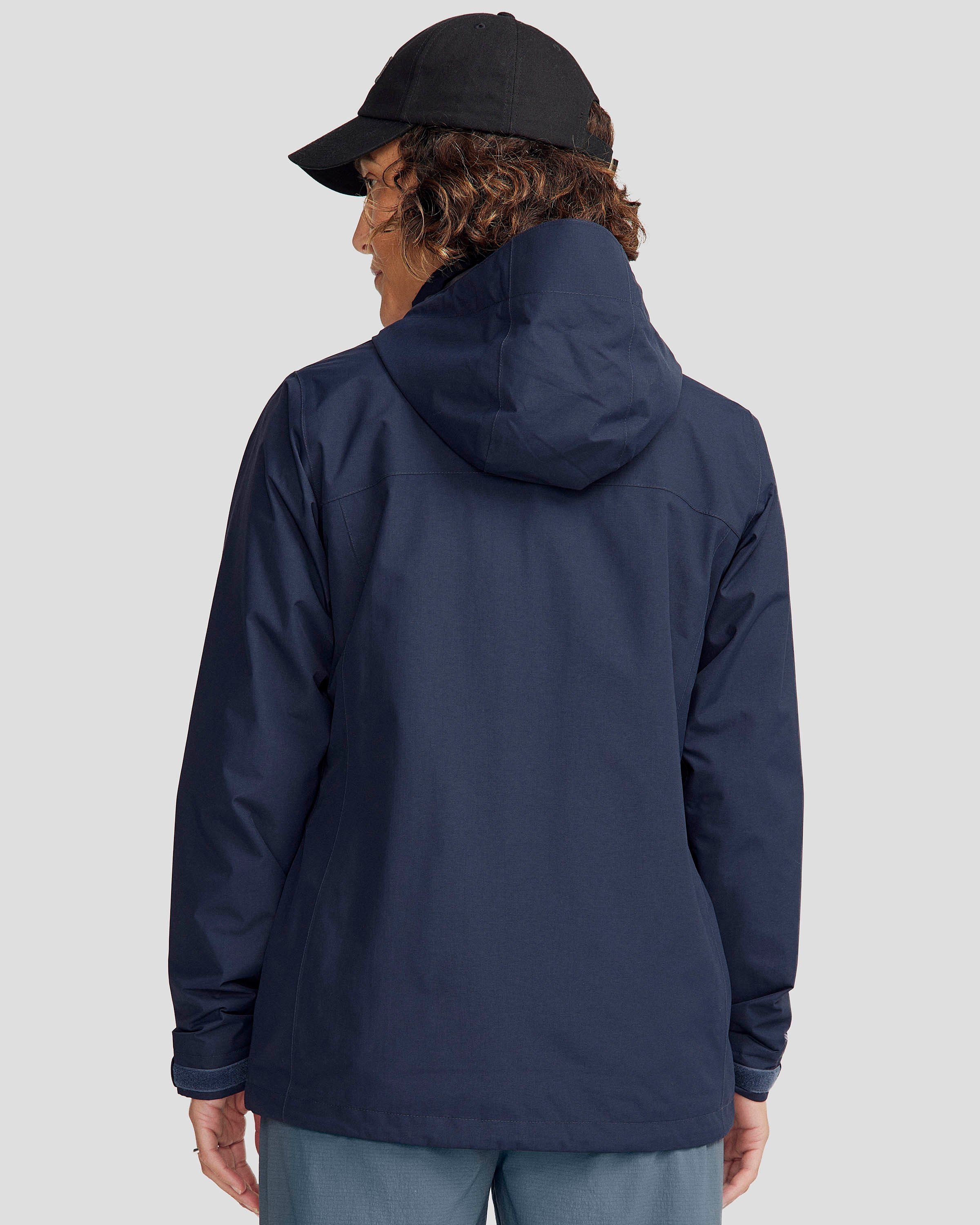 Women's Andulo 2-layer Rain Jacket - Pure Navy - Image 4