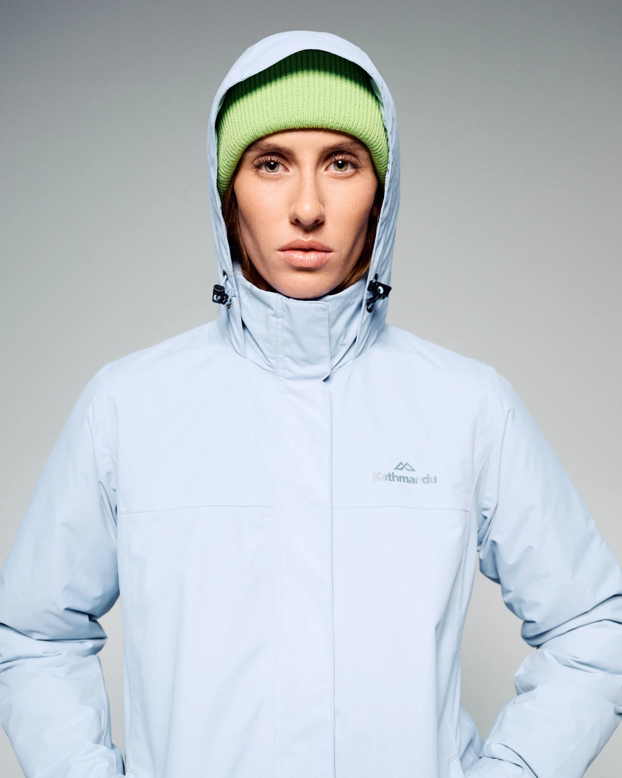 Women's Andulo 2-layer Rain Jacket -  Tech Blue - Image 2