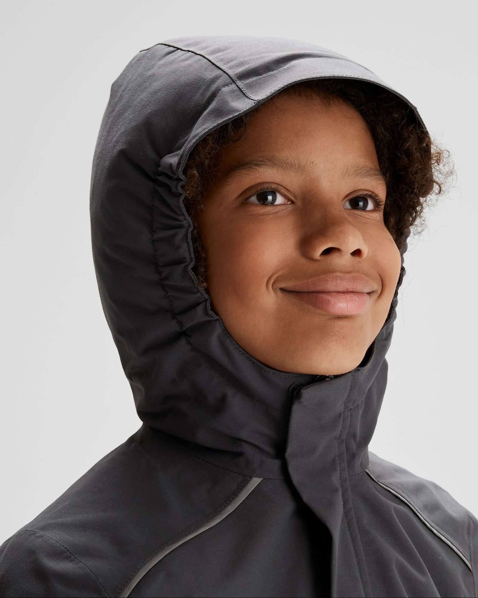 Boys' Andulo 2-layer Rain Jacket - Night - Image 5