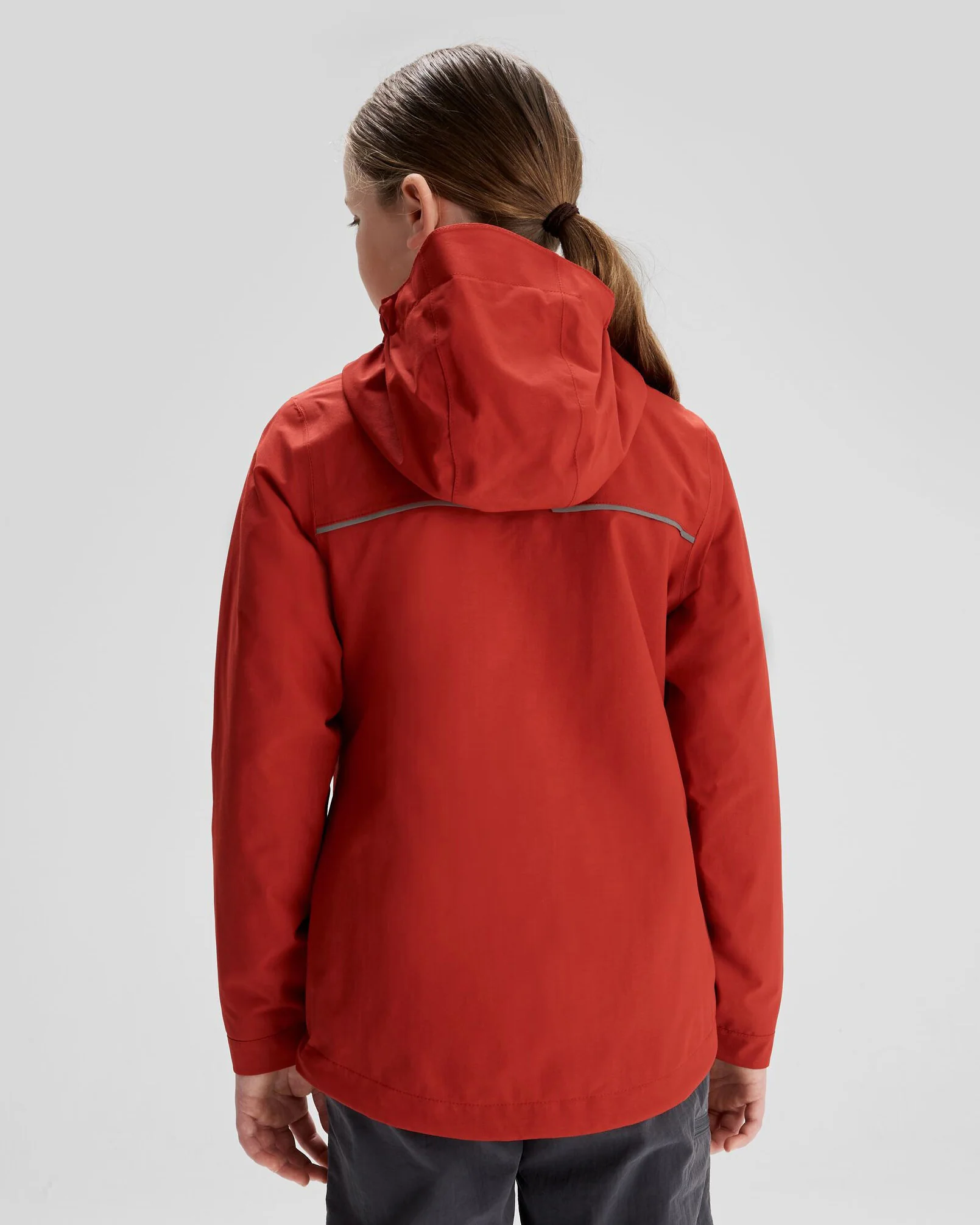 Girls' Andulo 2-layer Rain Jacket - Spicy Chilli Pepper - Image 4