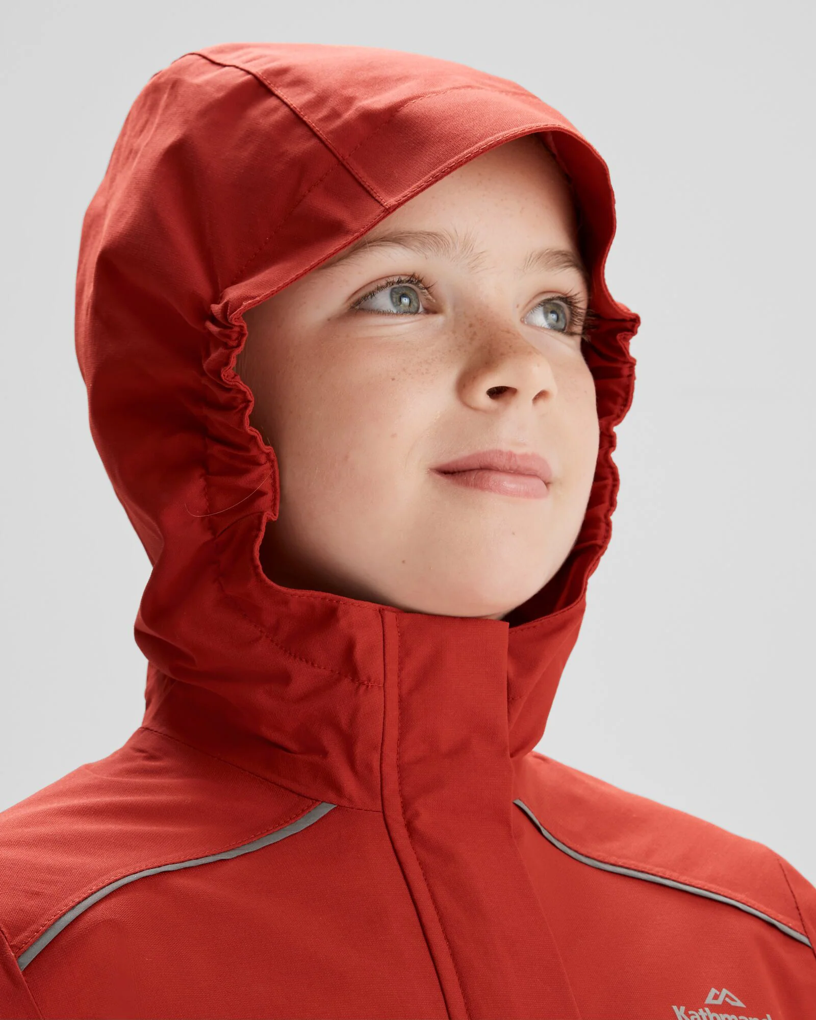 Girls' Andulo 2-layer Rain Jacket - Spicy Chilli Pepper - Image 5