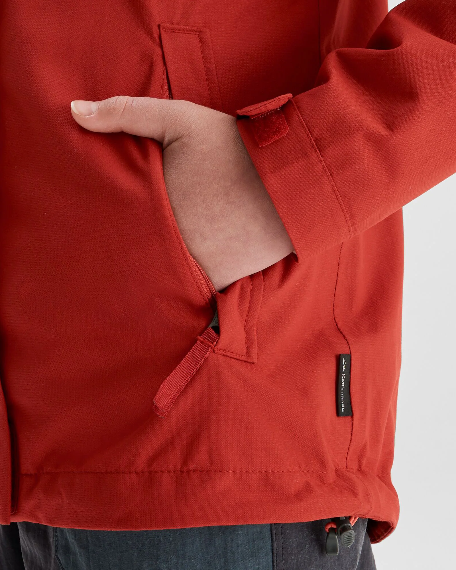 Girls' Andulo 2-layer Rain Jacket - Spicy Chilli Pepper - Image 7