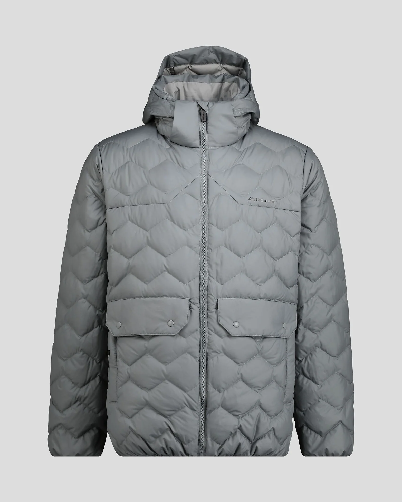 Men's Any Time Down Hooded Parka Jacket  - Moon - Image 9