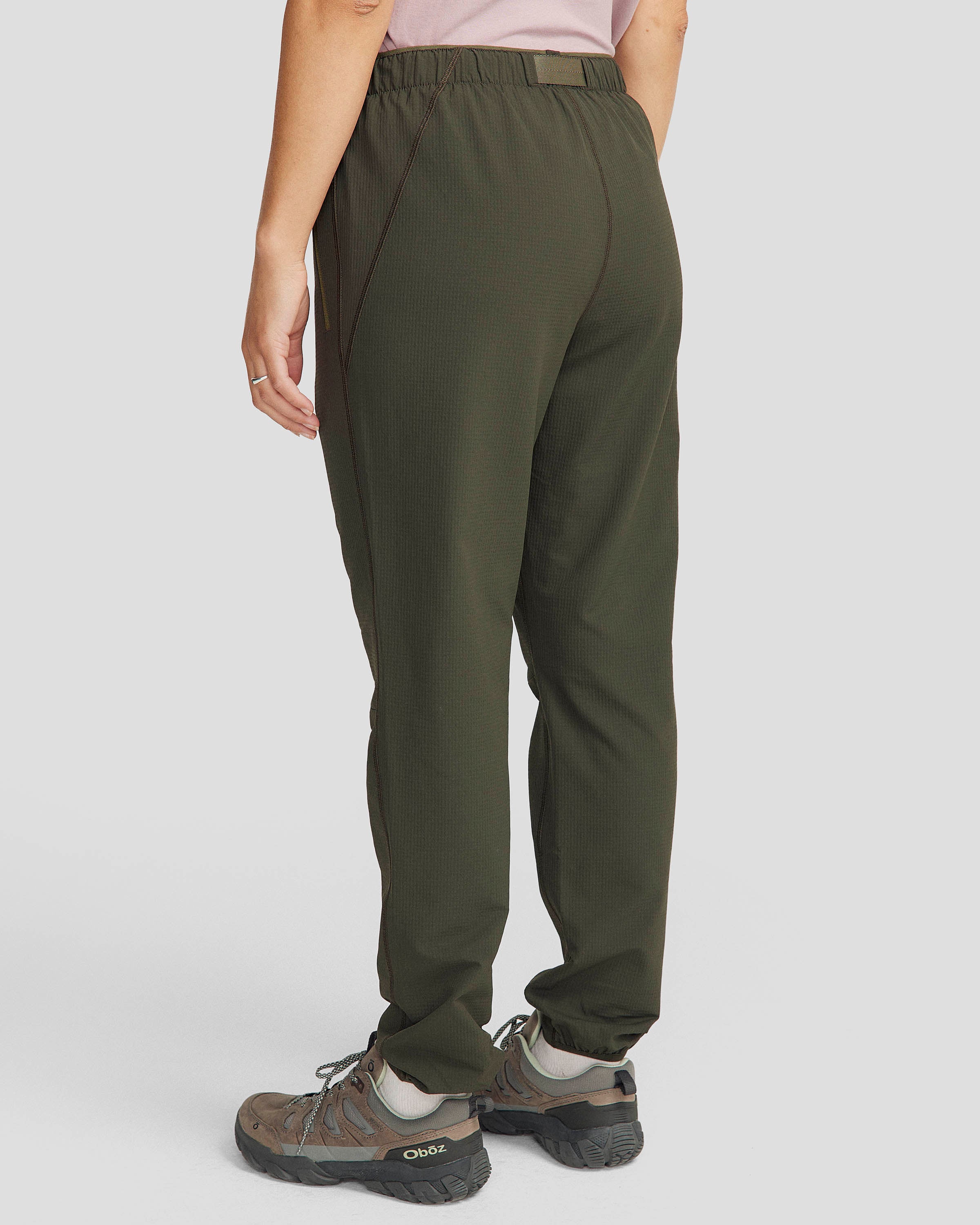 Women's Aysen Fleece Joggers - Dark Moss - Image 4