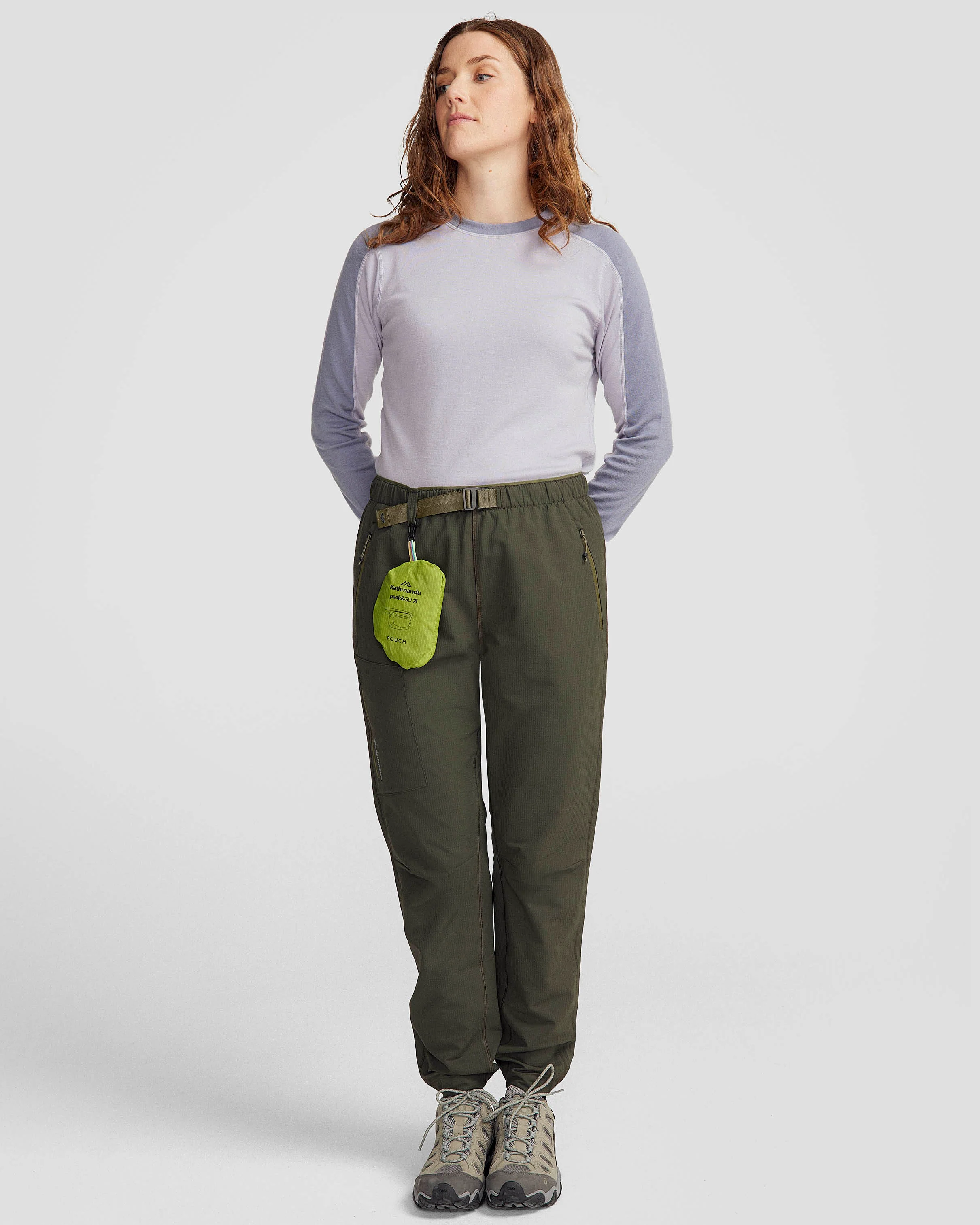 Women's Aysen Fleece Joggers - Dark Moss - Image 5