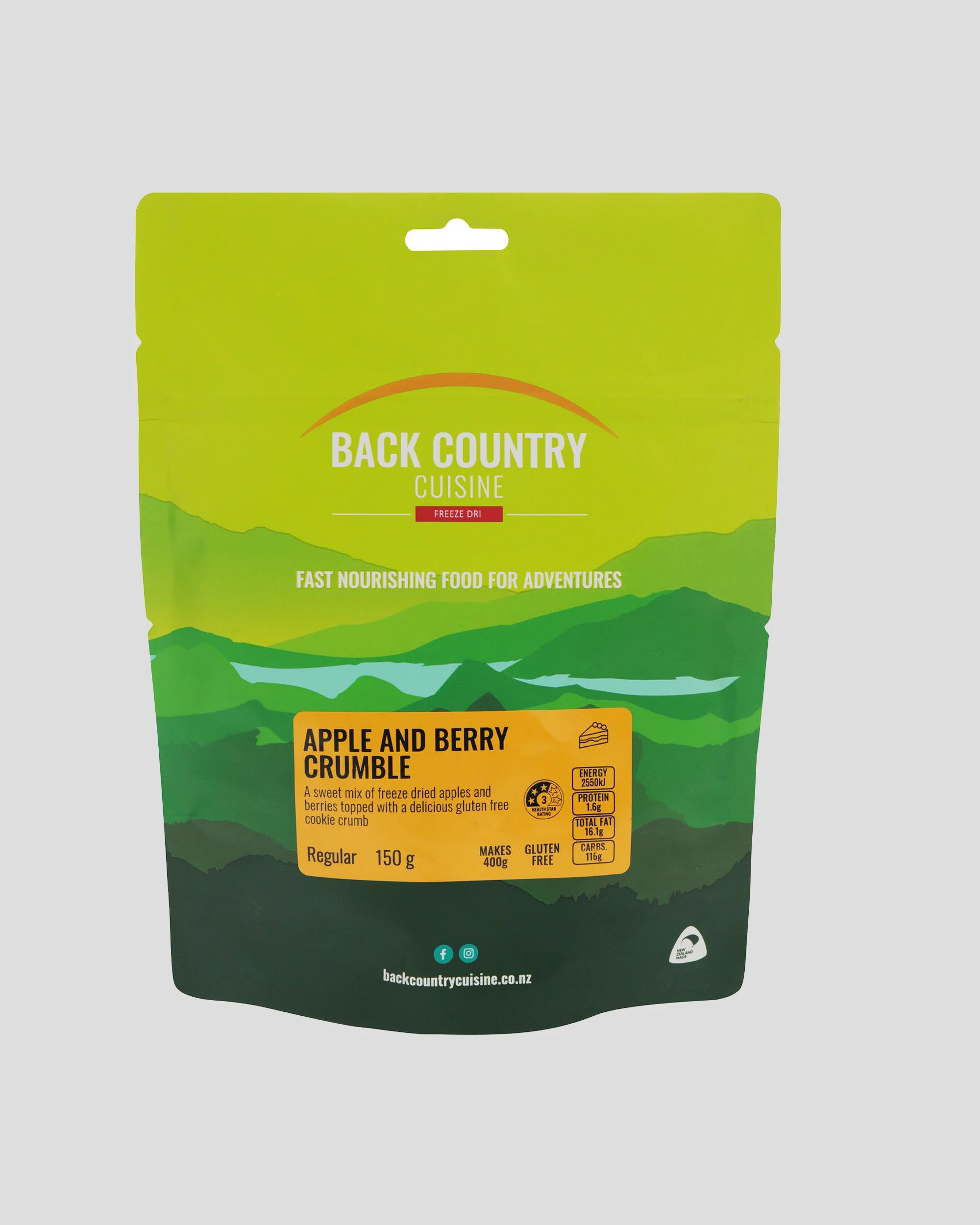 Back Country Cuisine Apple & Berry Crumble - Image 2