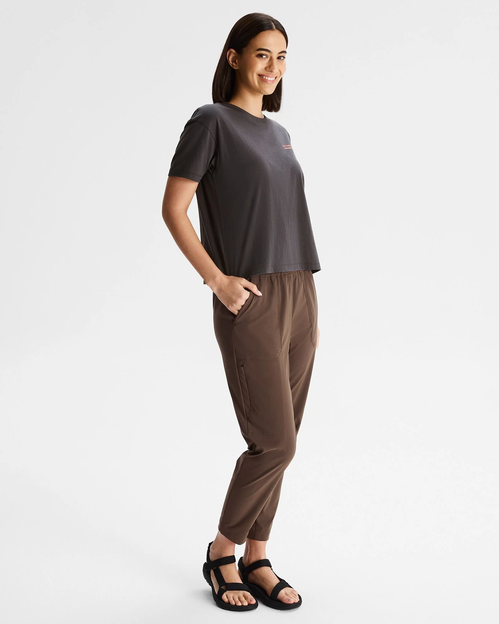 Women's Boxy Heritage Organic Cotton T-shirt - Shale - Image 2