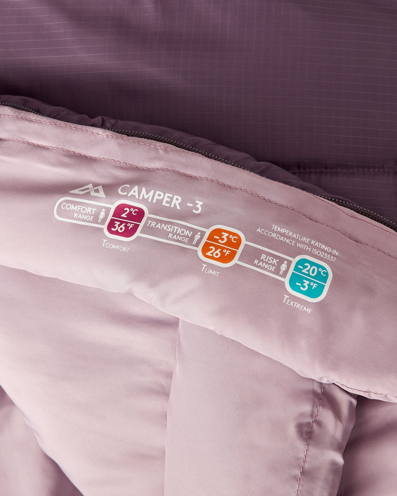 Camper - 3 Sleeping Bag - Storm Cloud/Pony - Image 5