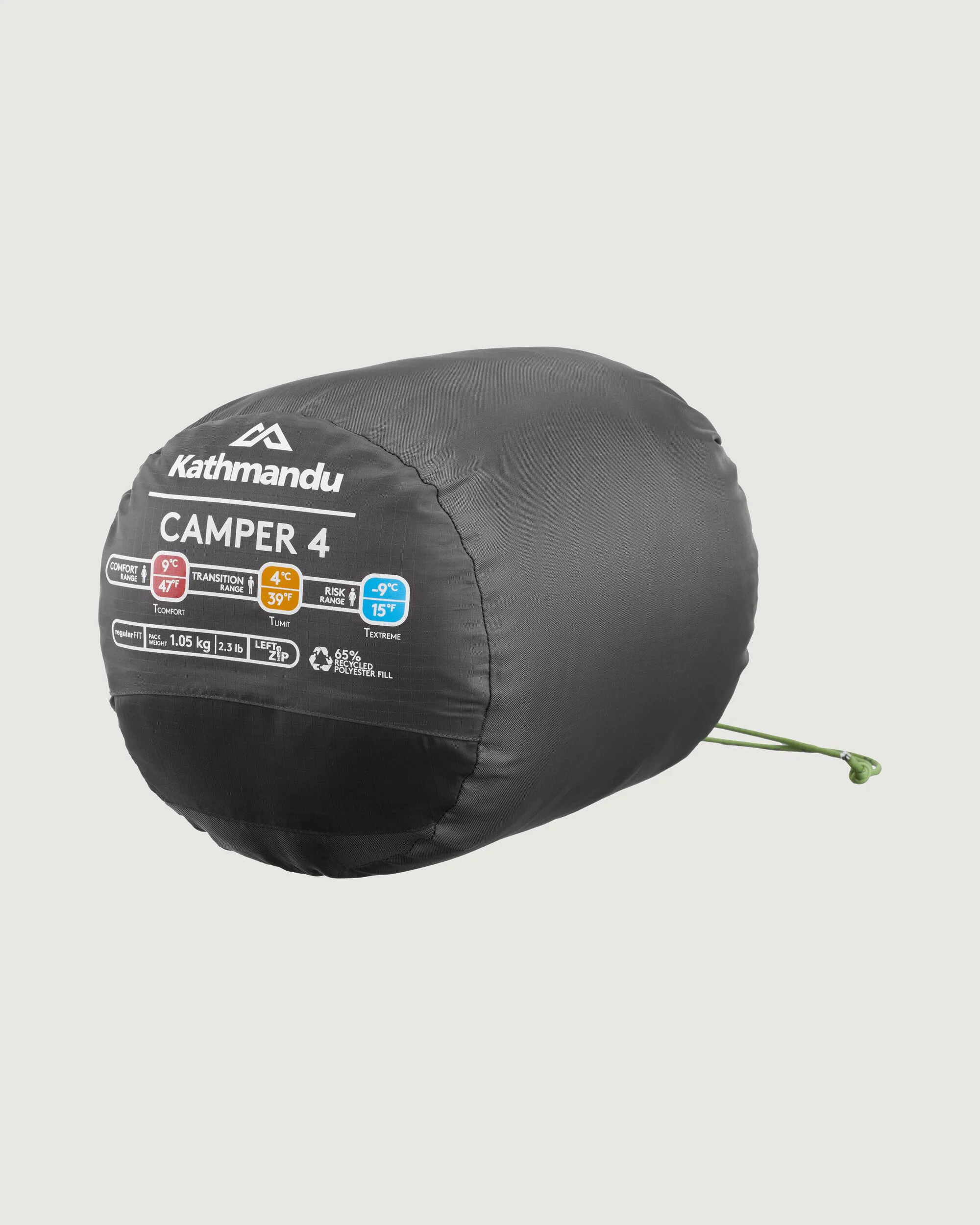 Camper 4 Sleeping Bag - Granite - Image 2