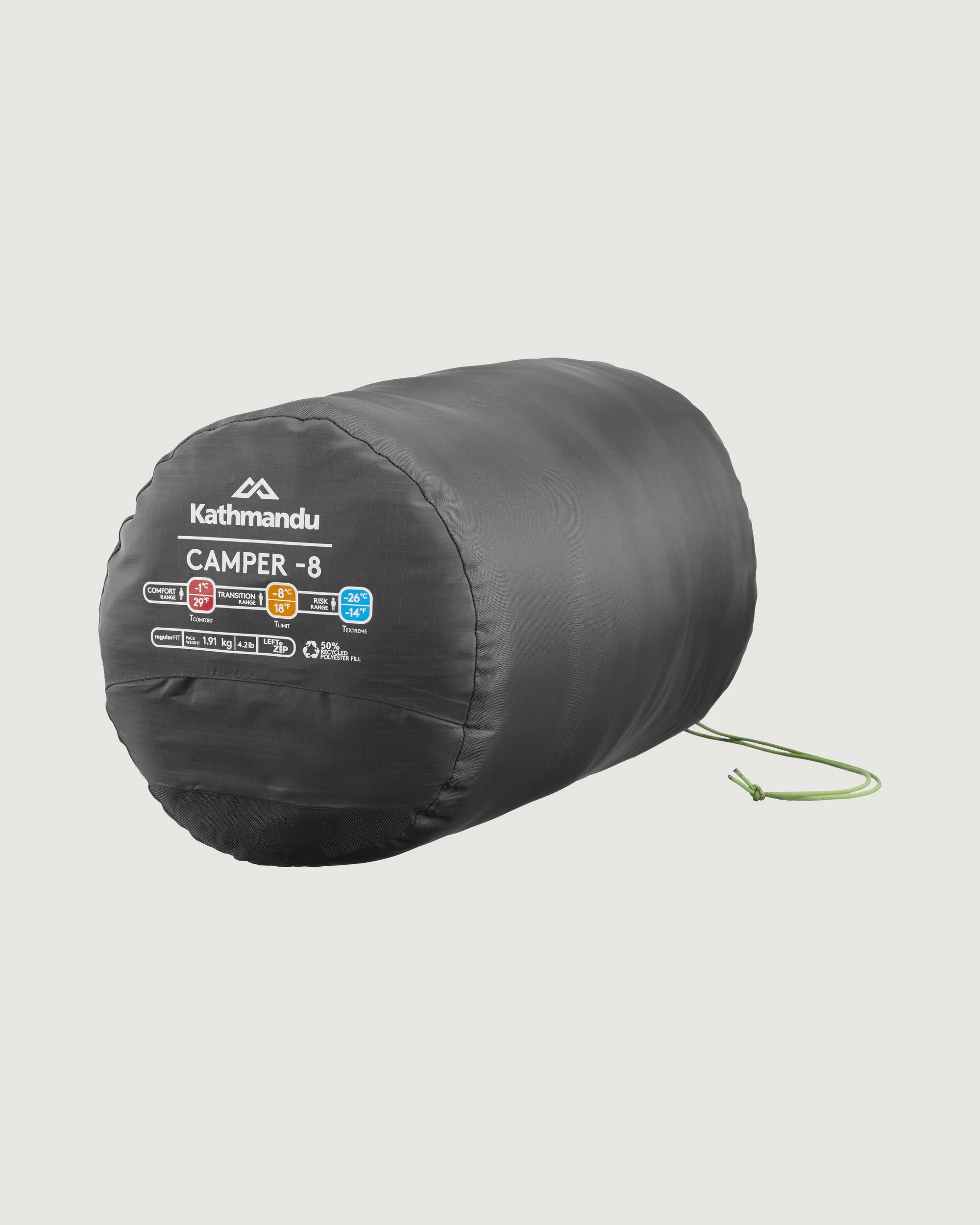 Camper Sleeping Bag - 8 - Granite - Image 2