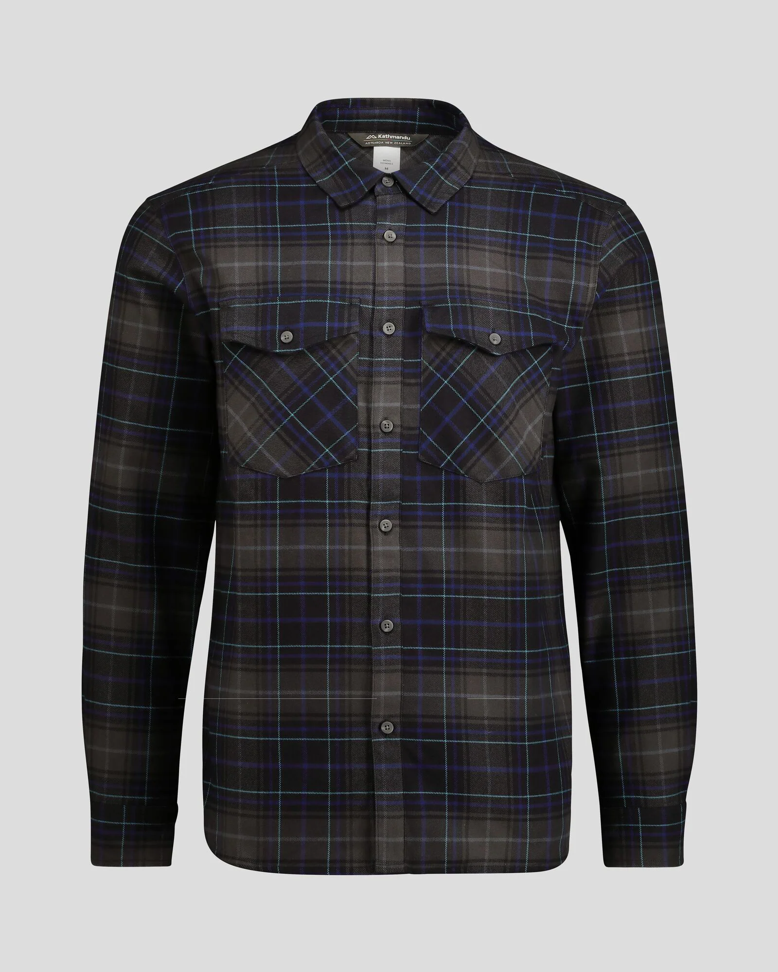 Men's Carrillon HF Long Sleeve Shirt - Hillside Plaid Charcoal - Image 5